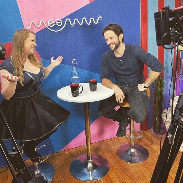 Thanks for having me this morning @meawwofficial 
And thanks for the #bestchristmasballever movie support, out on @iontelevision this Saturday! 
My first #christmasmovie 🎄😜 Check it out!