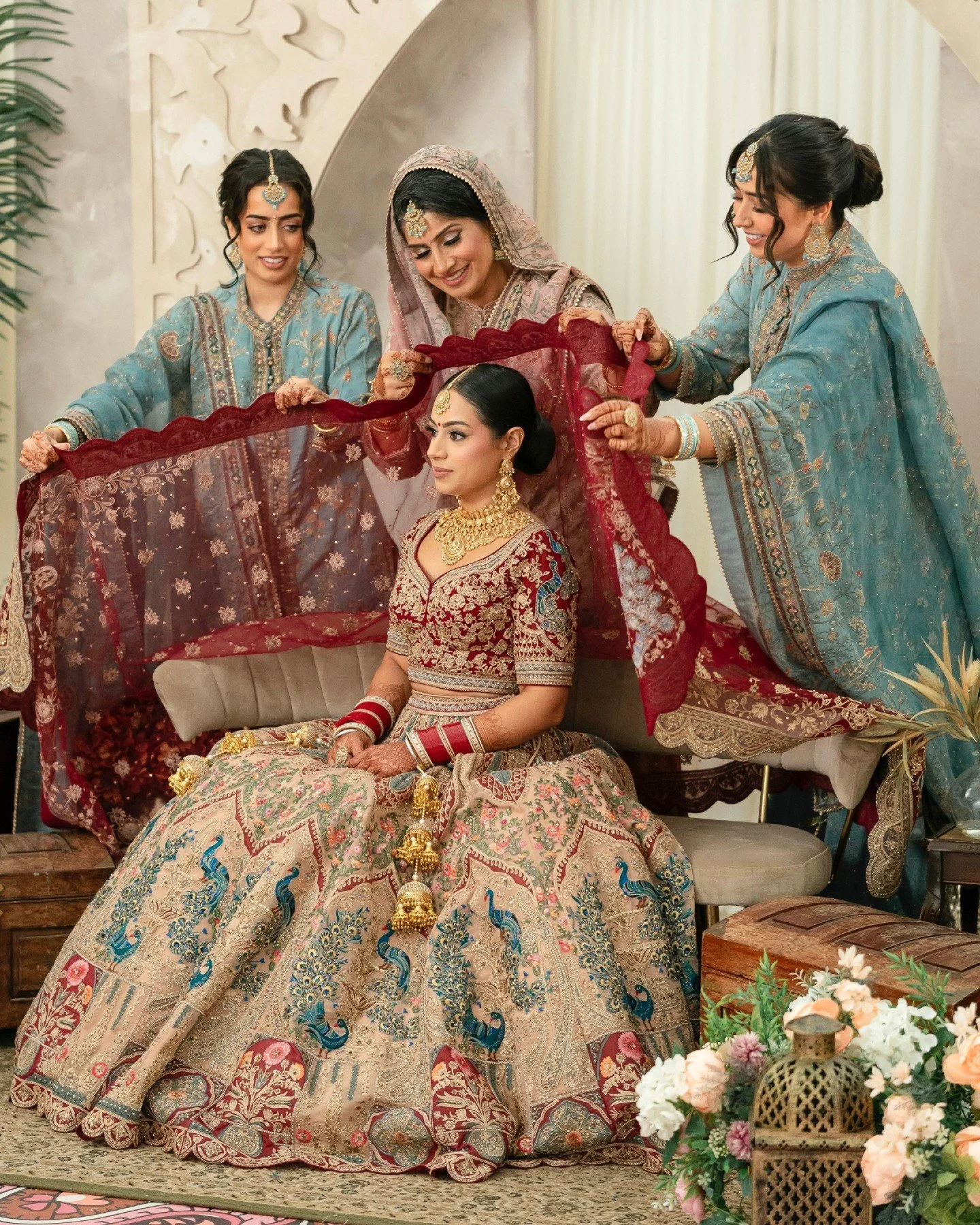 Editorial grace meets heartfelt moments. Ravneet&rsquo;s bridal morning with her sisters and mother by her side.

#luckydhillonphotography

Photography: @luckydhillonphotography
Cinematography: @ranveermedia
Decor: @viridianeventco
Outfit: @frontierr