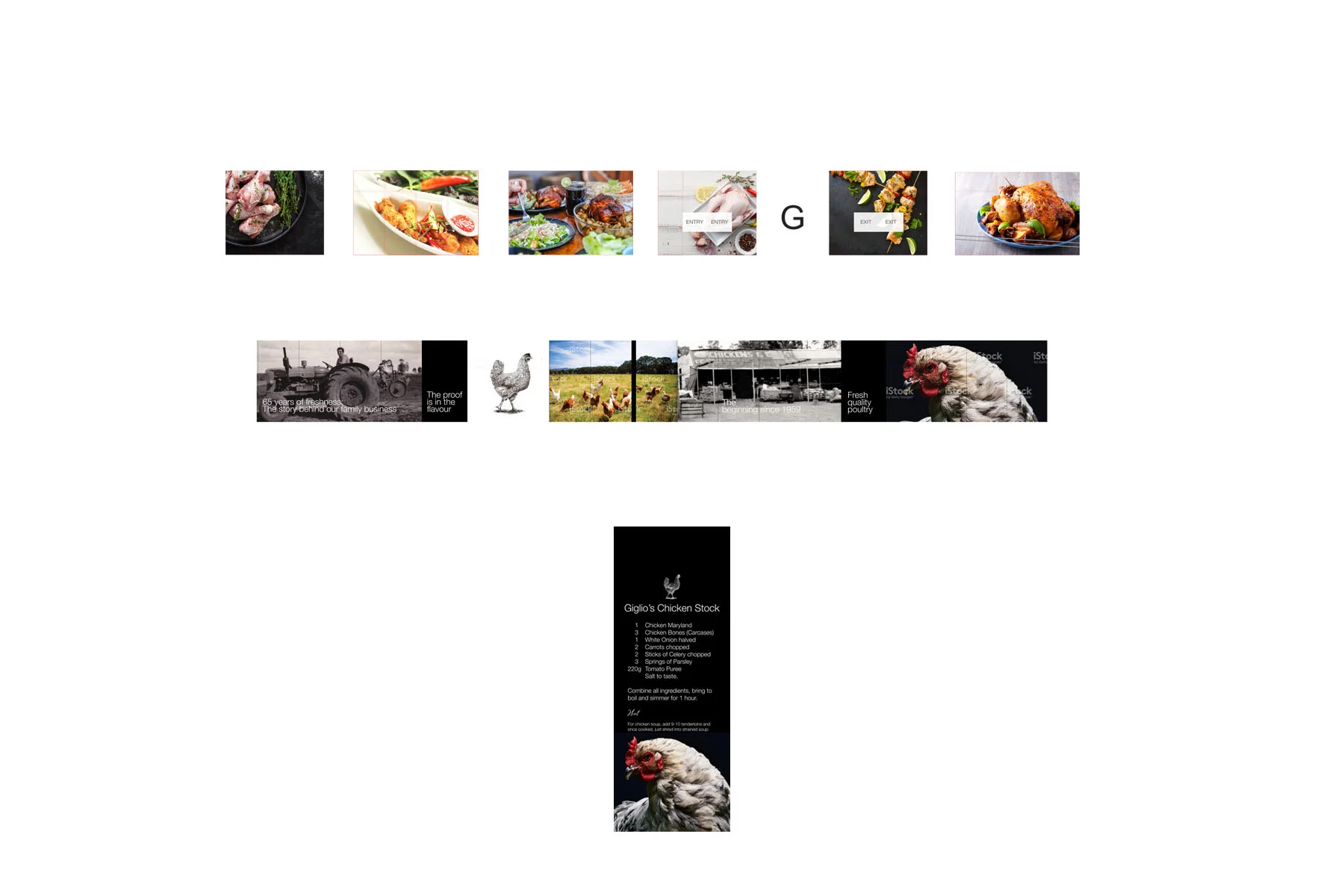 Giglio's Fresh Chicken Store Signage