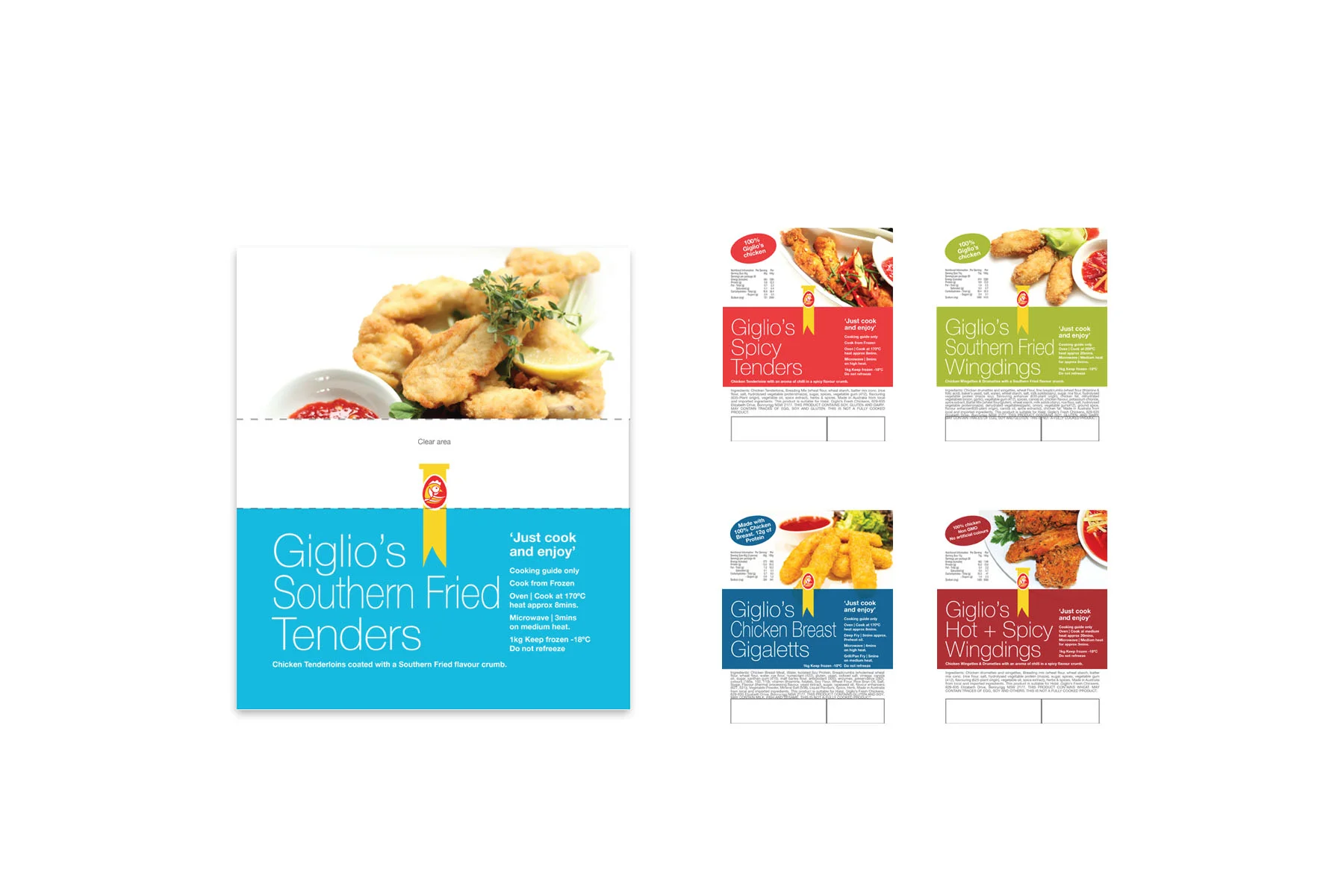 Giglio's Fresh Chicken Various Packaging