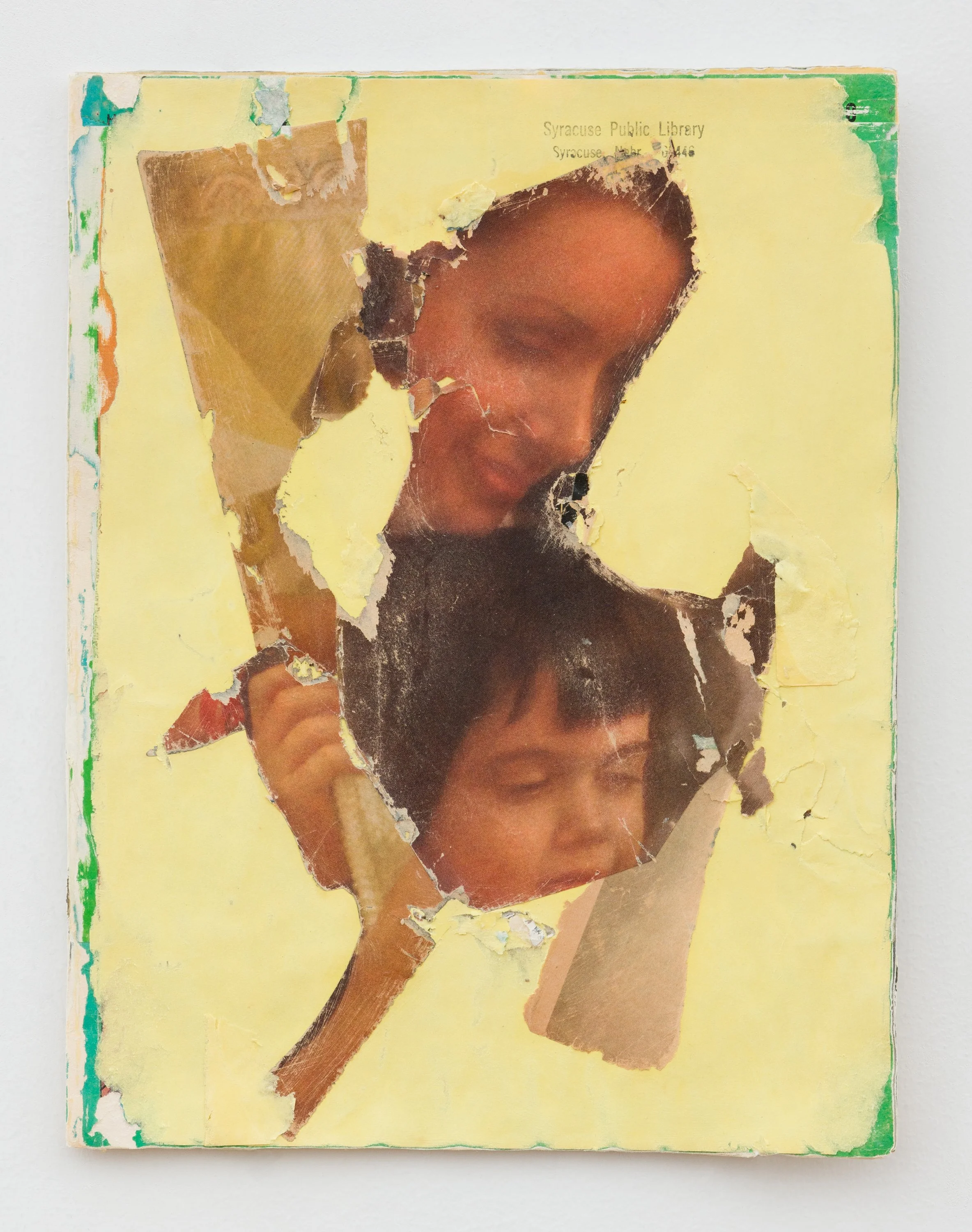 Mommy and Me , Collage on book pages, 2018-2022, 10.75 x 8.75”