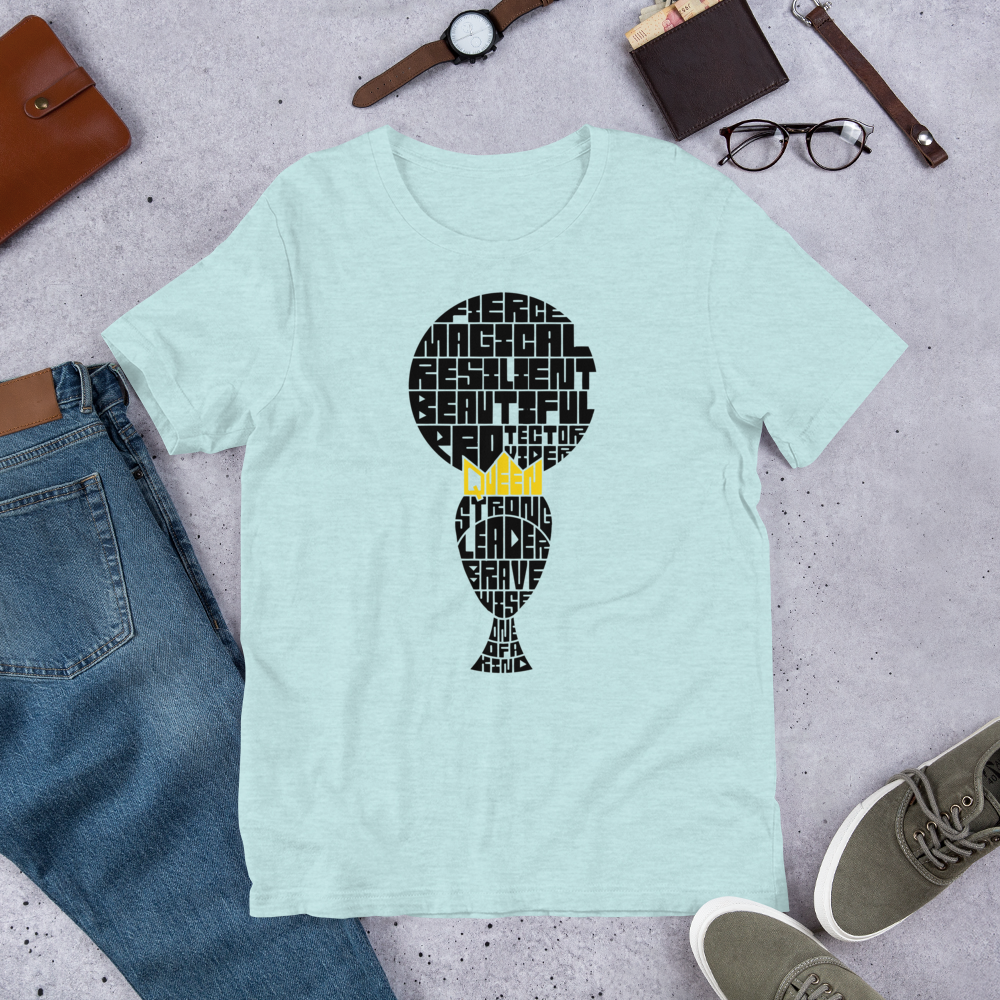 queen-shirt--BLACK_printfile_pocket_mockup_Front_Flat-Lifestyle_Heather-Prism-Ice-Blue.png