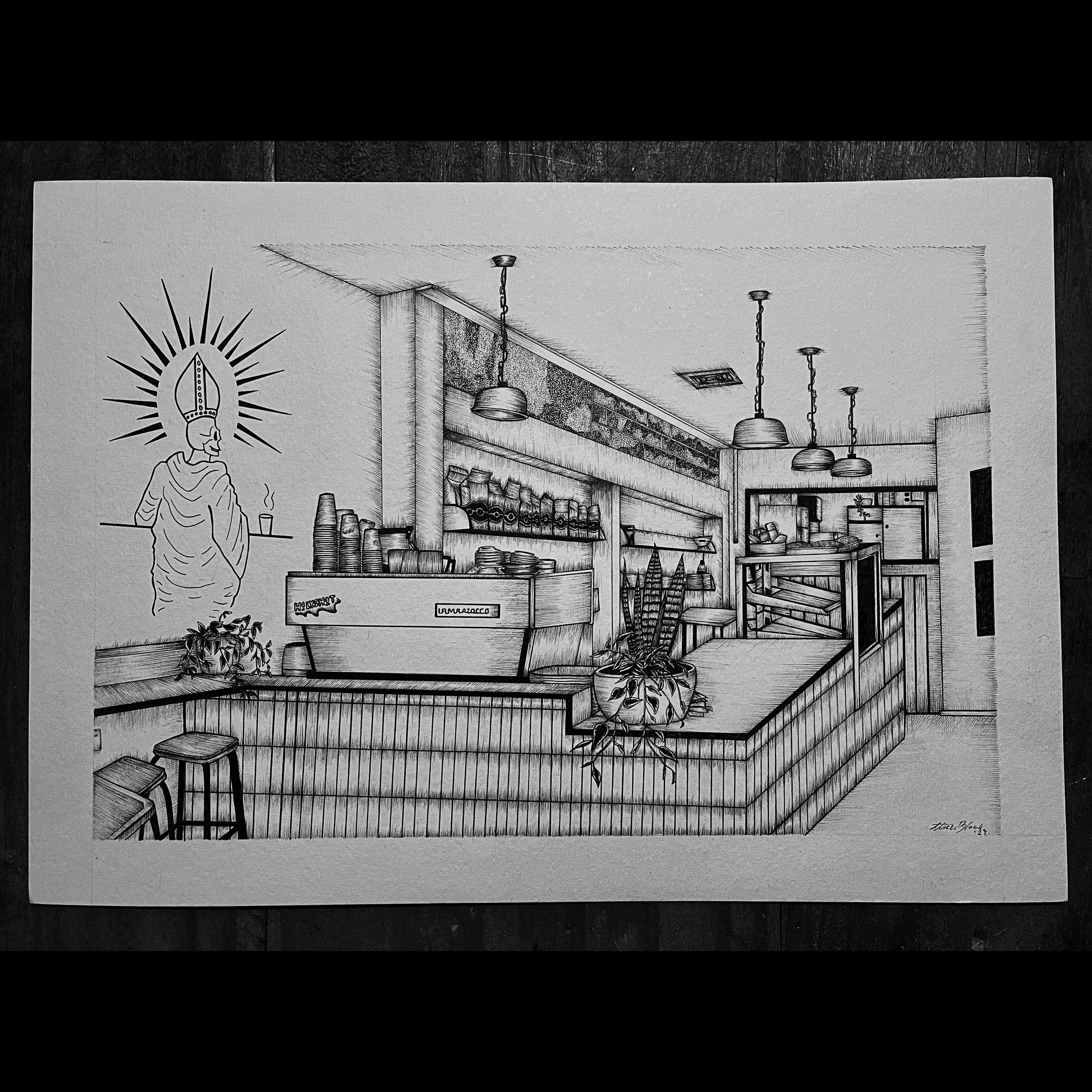 'HOLY SHOT' Illustration