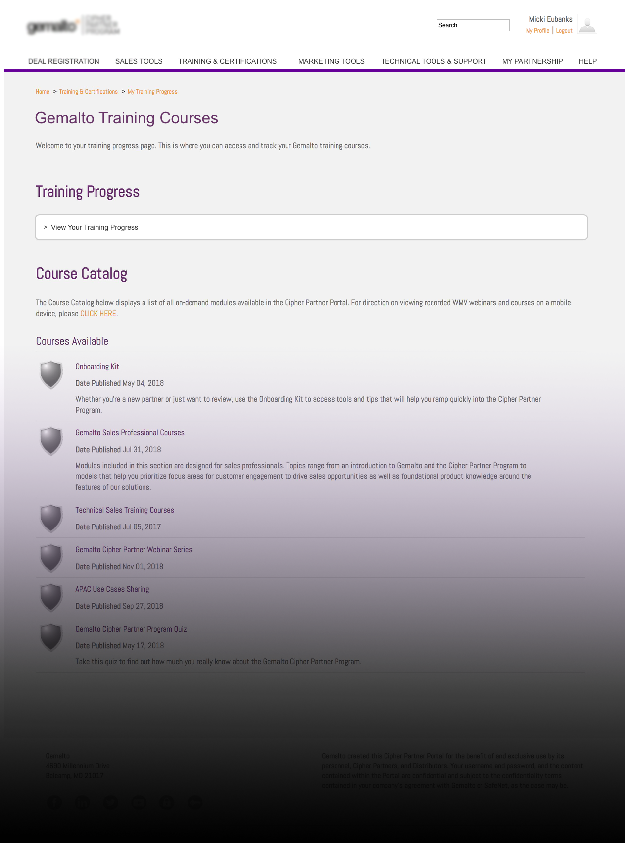 Training Courses
