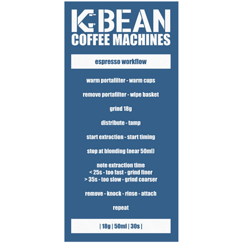 Espresso Workflow Italian Coffee Machines Melbourne