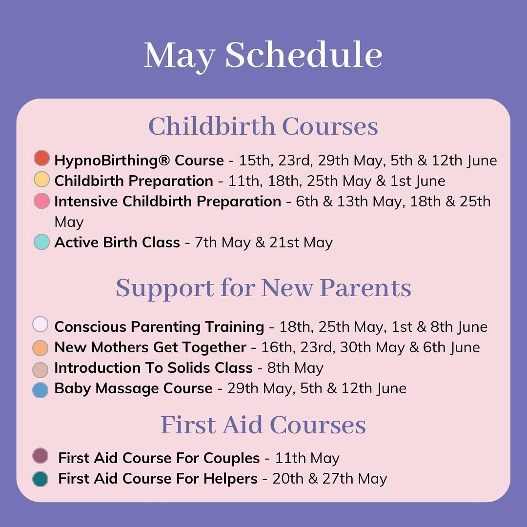 Get ready for a month filled with learning, growth, and connection! 🎉 

Our May schedule is officially here, and it&rsquo;s packed with exciting courses and workshops designed to support you every step of the way on your parenting journey. From Chil