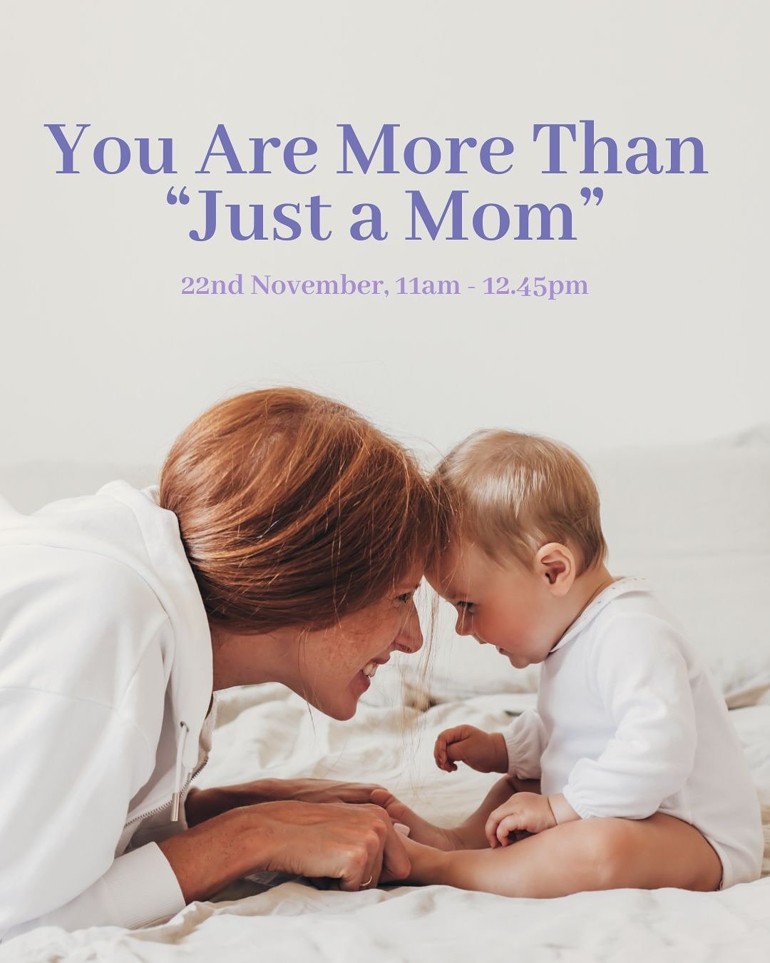 Embrace this season of motherhood with other mothers on the same journey as you. Join us on the 22nd of November for a @lucysparklessg baby music class designed to nurture connection with your little one, followed by a free coffee or tea at Tanglin C
