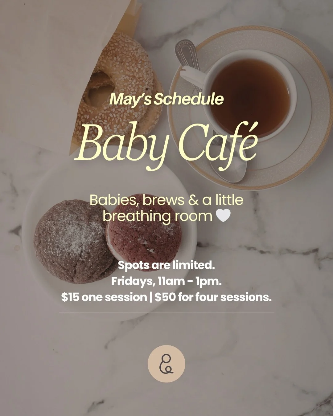 New month, new rhythms 🌿

Ease into May with good coffee,
gentle support, and a circle of mums beside you.

Fridays, 11am &ndash; 1pm
Spots are limited
$15 single | $50 for four sessions

#MotherandChildSG #BabyCafeSG #SGNewMums #SGMama