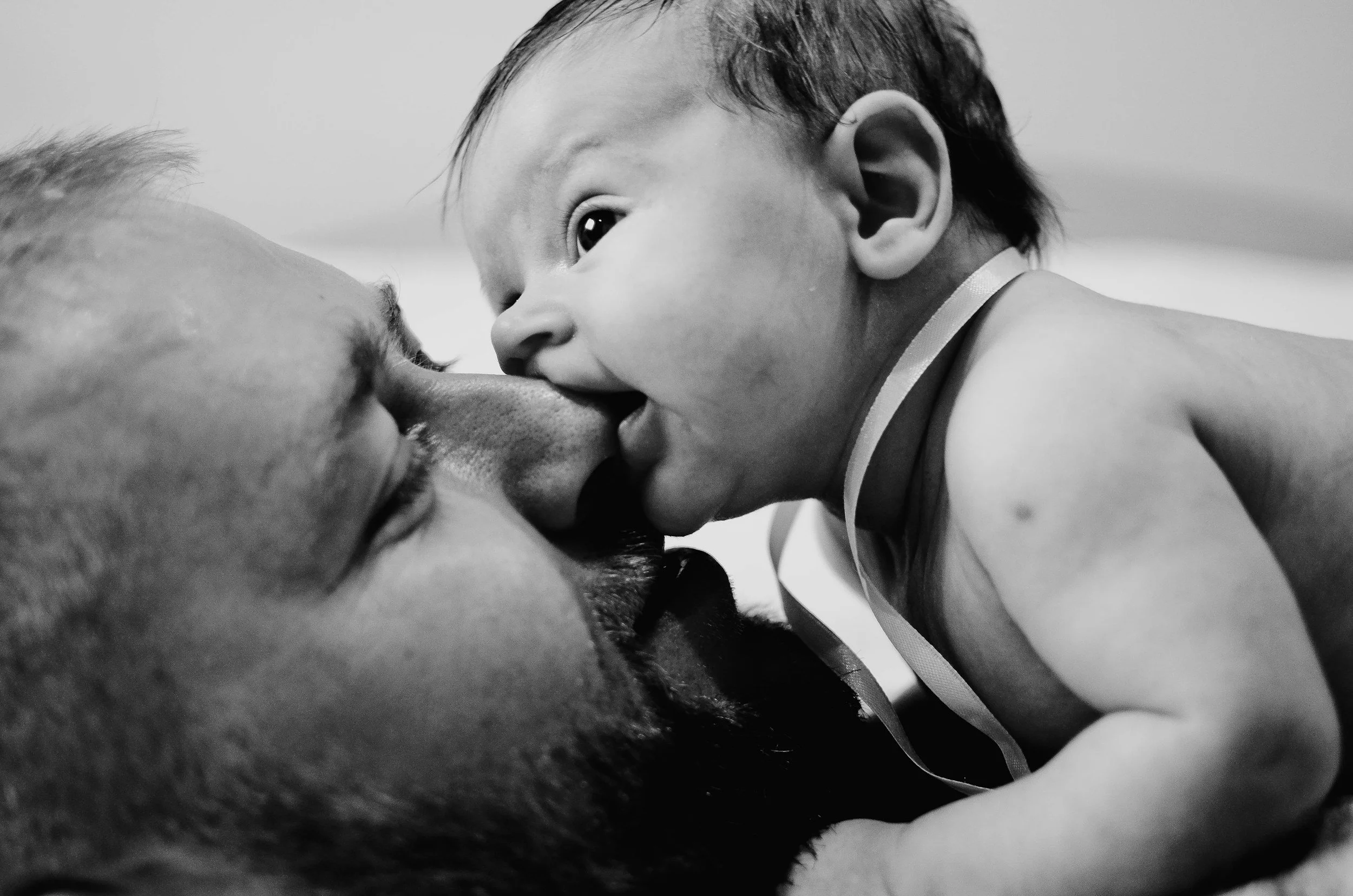 Father learning newborn care at Mother & Child Singapore