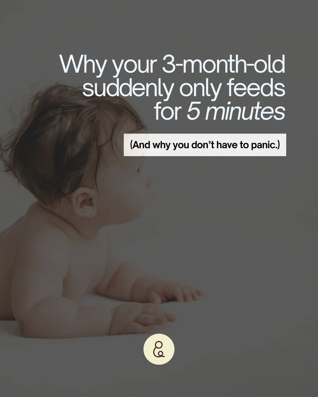 &ldquo;My baby only feeds for 5 minutes now... is my milk supply dropping?&rdquo;

If this sounds familiar, you&rsquo;re not alone. It&rsquo;s one of the most common questions our IBCLCs receive when babies reach around 3 months of age.

Every baby i