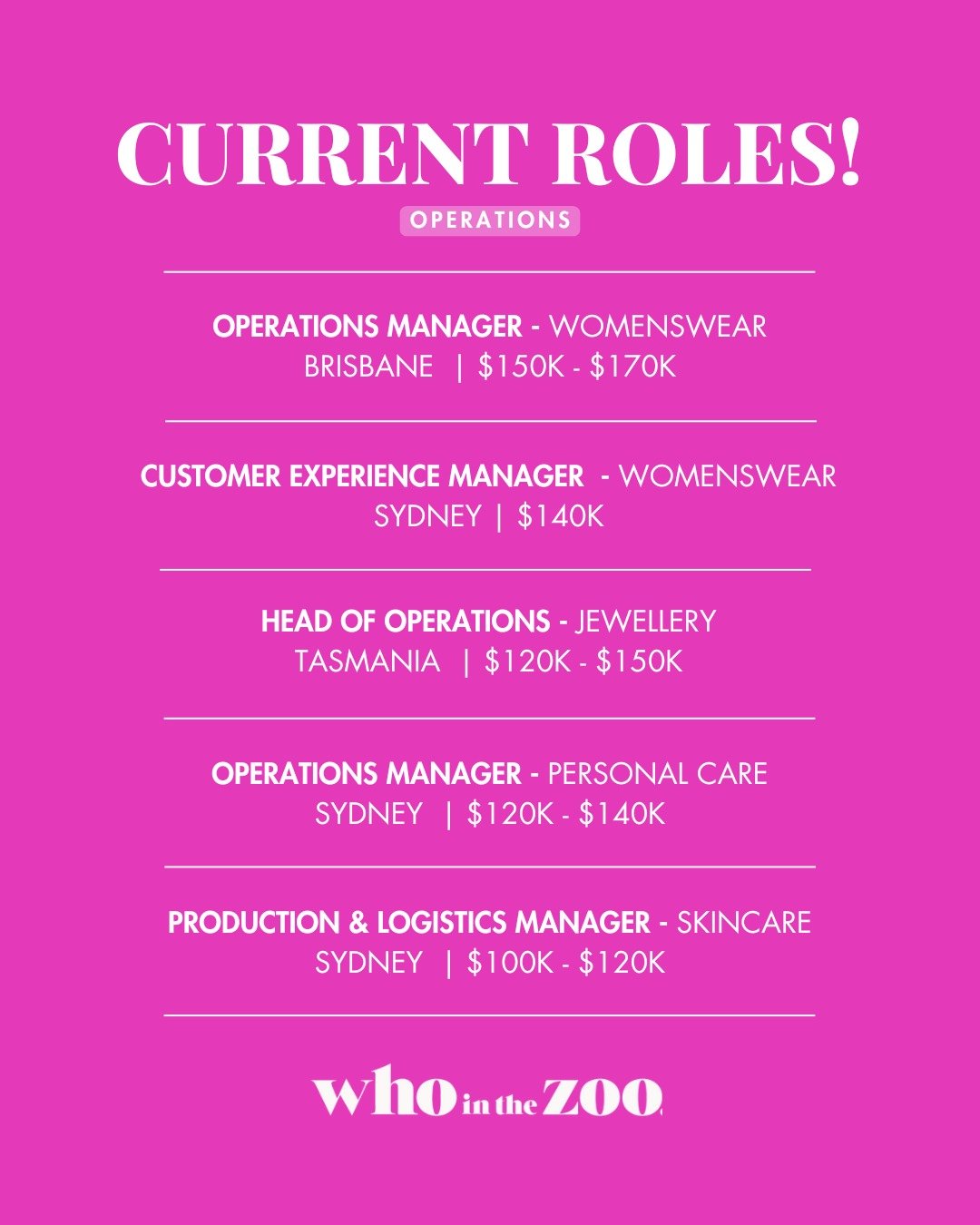 New opportunities have landed on our job boards this week! ✨
Browse below to see roles tailored to your career goals.

We refresh our listings weekly to bring you the latest roles across Sydney, Brisbane, and Melbourne. Explore our latest openings he