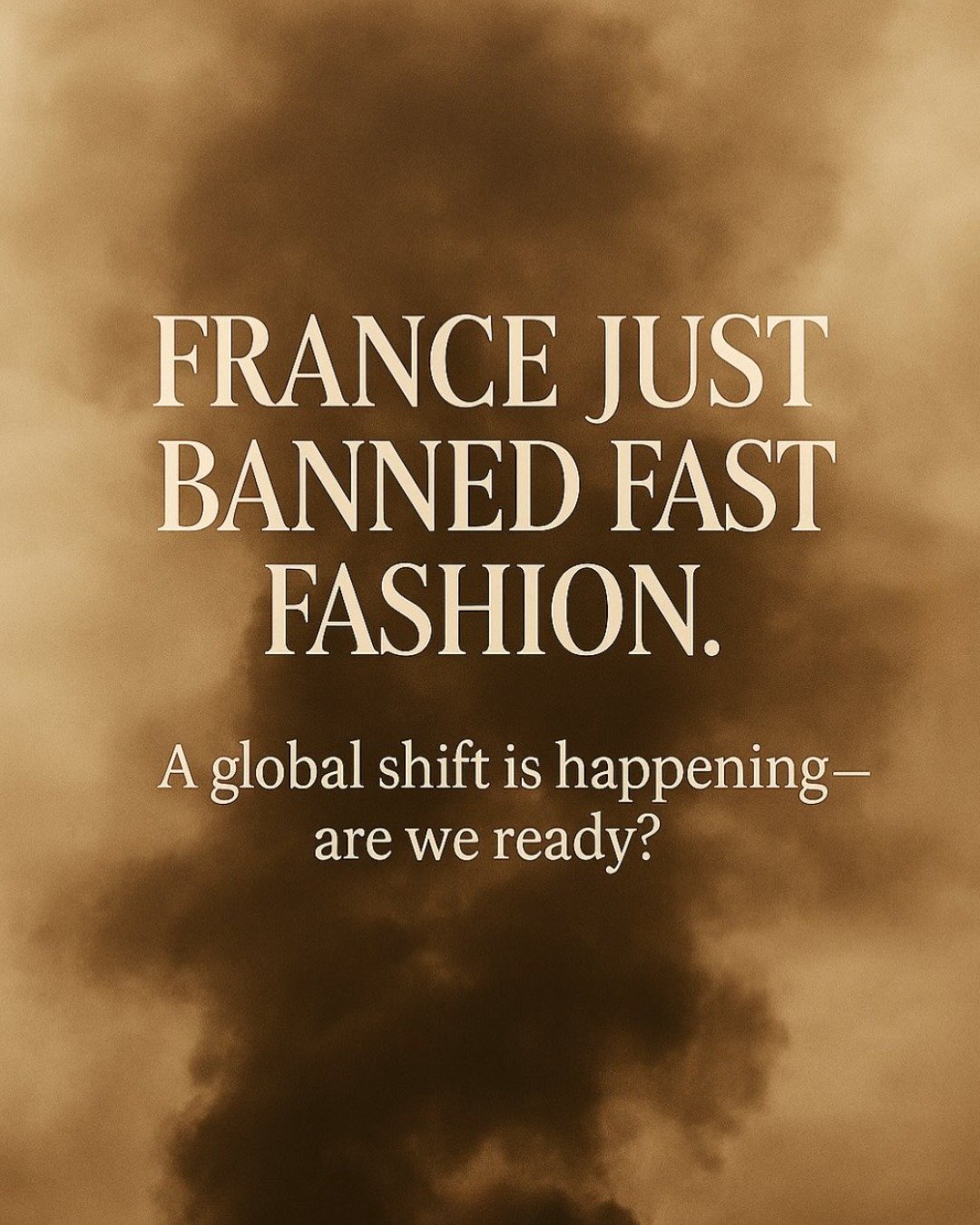 France Just Drew a Line in the Sand on Ultra-Fast Fashion

Reposting this powerful graphic via @kayudesign.
And here&rsquo;s why this moment matters.

France has passed groundbreaking legislation banning ultra-fast fashion advertising and imposing fi