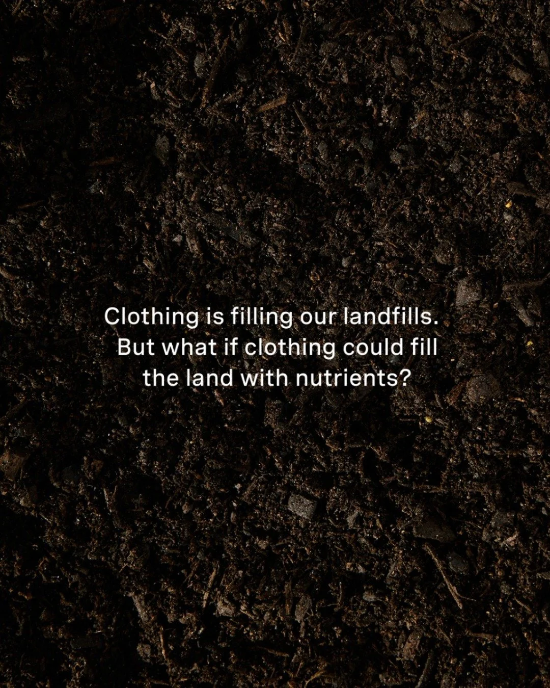 Do Good Feature of the Month: Biochar.

It started with a small moment: someone in agriculture mentioned biochar a natural way to enrich soil.
Then a fashion brand asked the real question: what if end-of-life clothing could go back to the earth&helli
