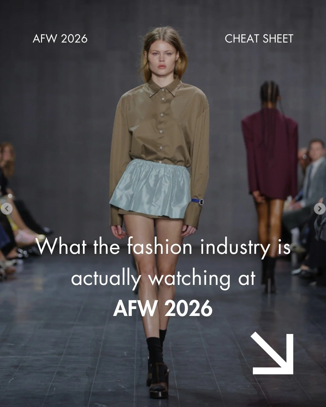 Australian Fashion Week is 3 weeks out.

The schedule's live. The names are confirmed. The front rows are filling up.
But the more interesting conversation isn't on the runway , it's the one happening in boardrooms and hiring briefs right now.

Here'