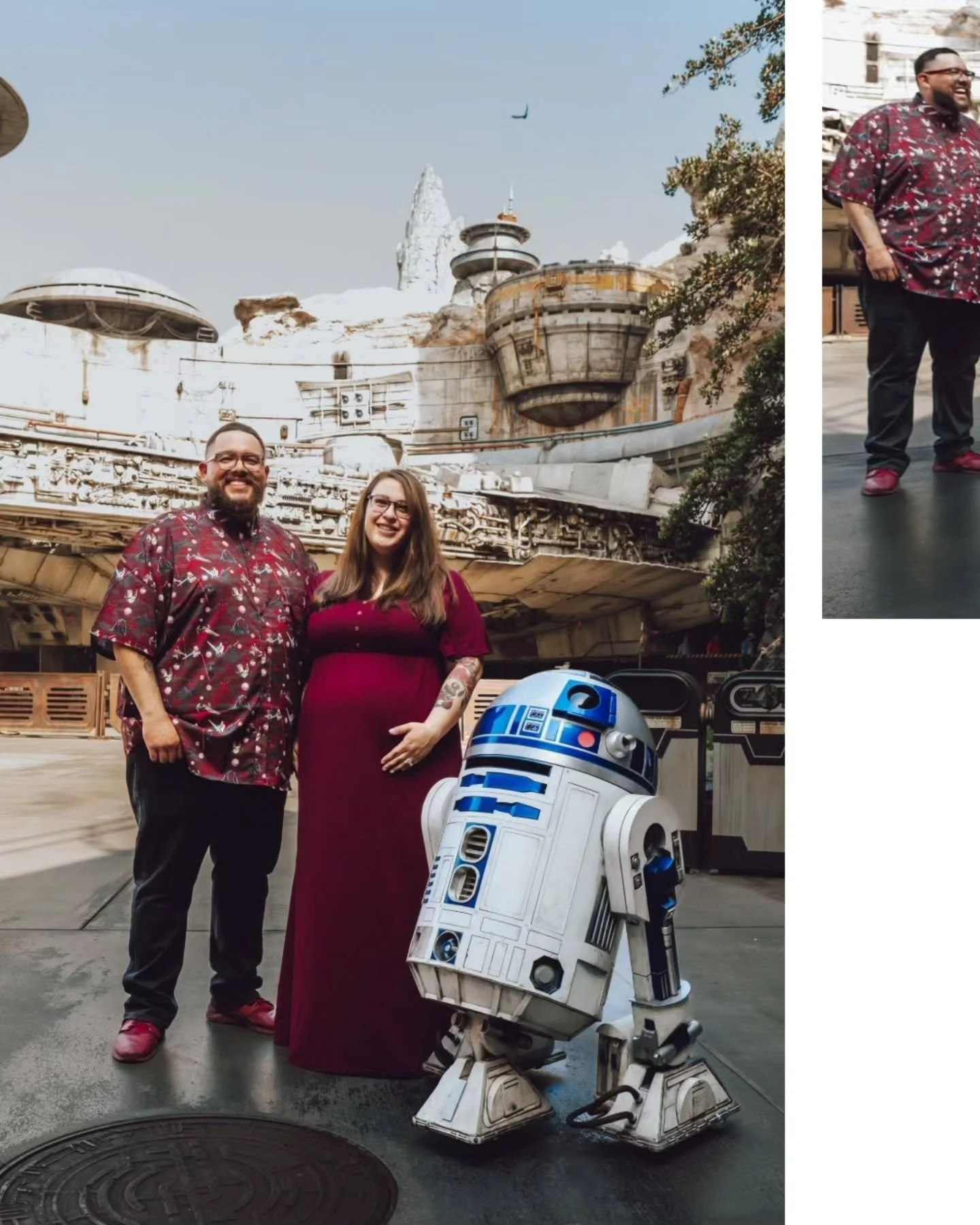 R2D2's unexpected cameo during the photoshoot was pure magic! Magnificent!