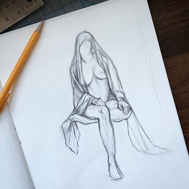 I love these mechanical pencils don&rsquo;t @ me ✏️
Needed a break from animating and thesis and horses so I decided to brush up on anatomy and figure drawing (which I desperately need) thanks @croquiscafe !
#figuredrawing #sketch #gesture #fabricdra