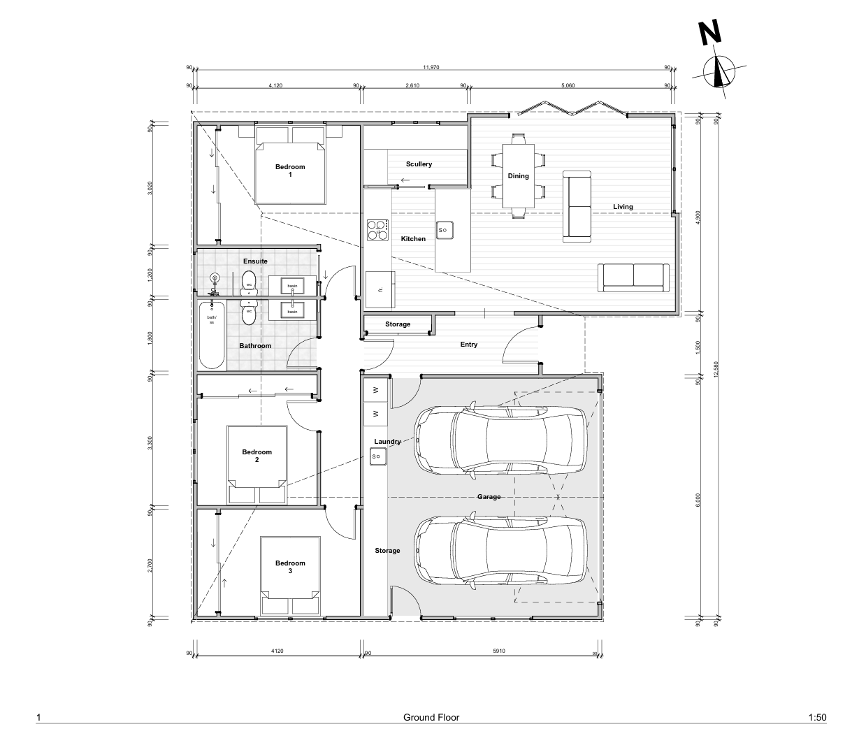 Floor plan, black house