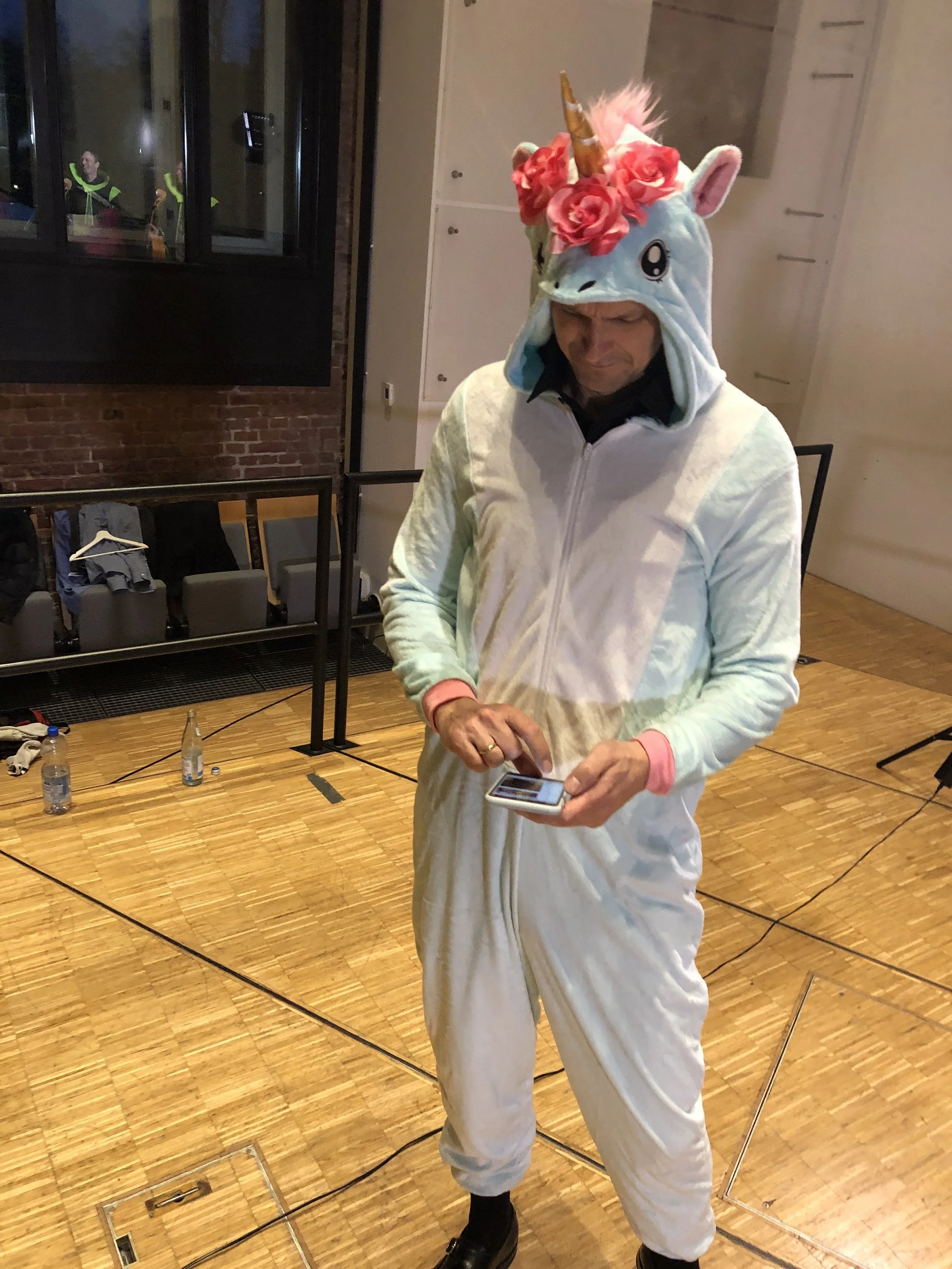 Volker in typical rehearsal outfit