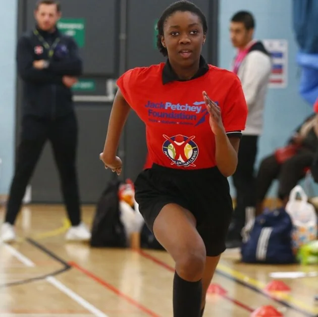 Teenage track star who won't let visual impairment hold her back