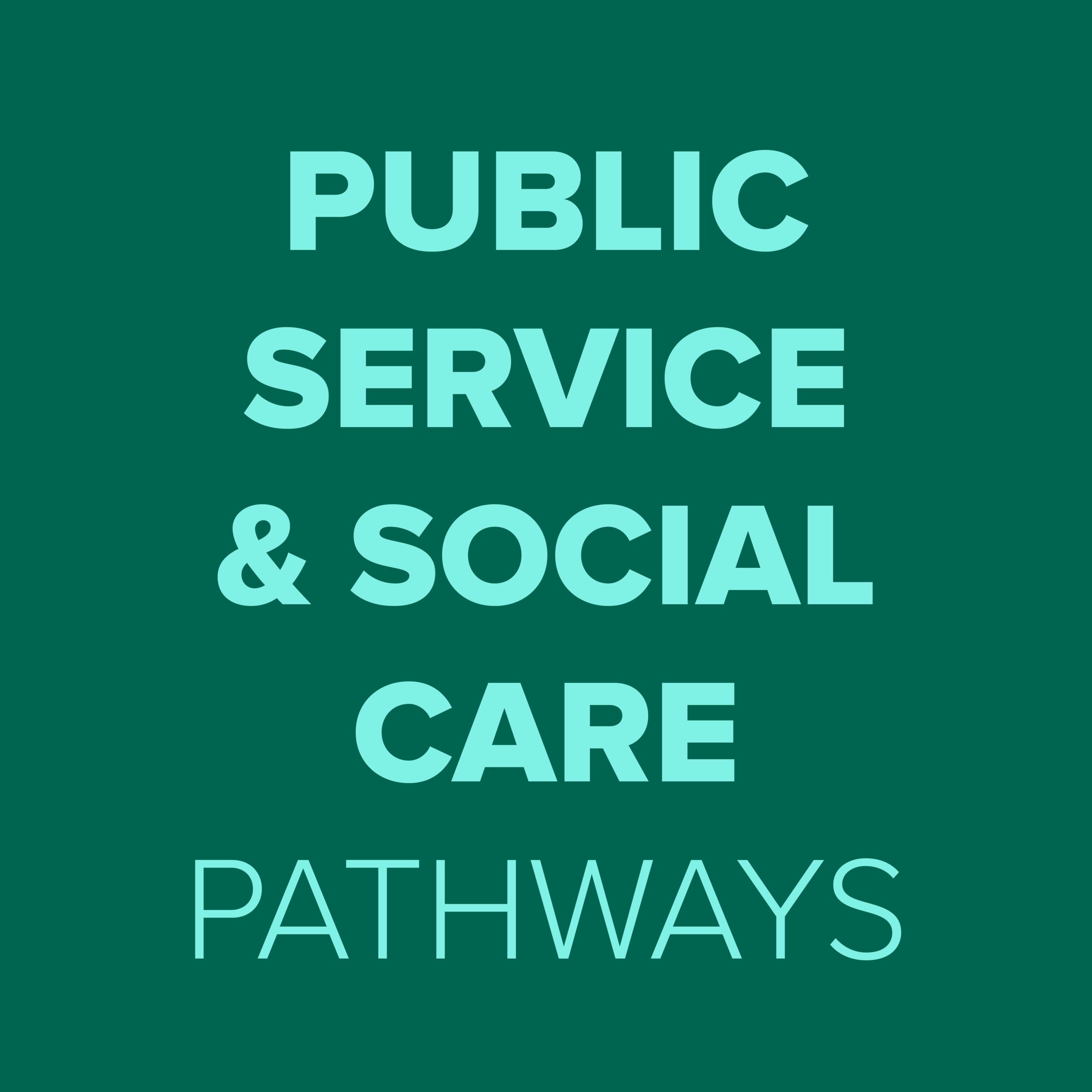 Public Service & Social Care Pathways | Online Open Day