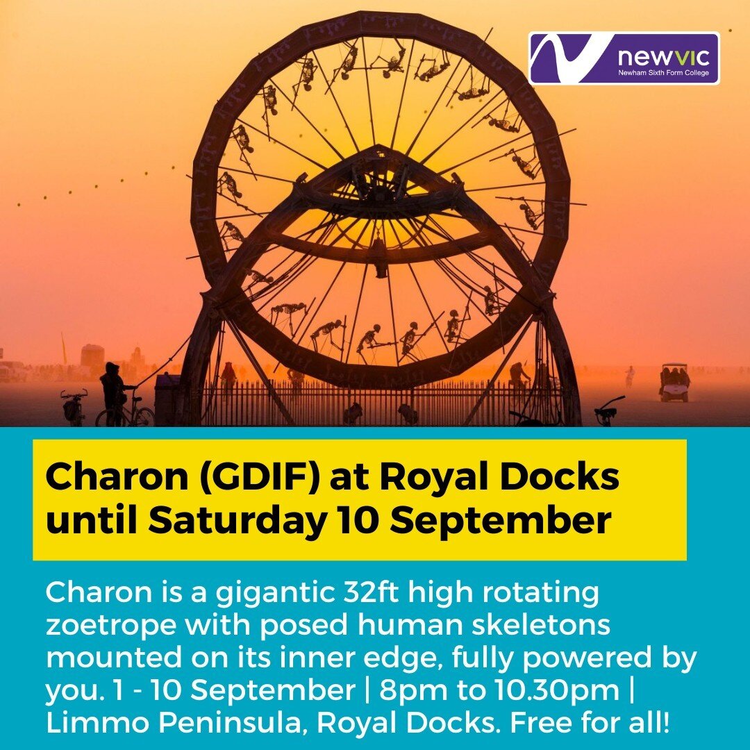 The last rite of passage on the way to the afterlife. Monumental and mesmerising installation, Charon is a gigantic 32ft high rotating zoetrope with posed human skeletons mounted on its inner edge, fully powered by you. 

Each night, bathed in dramat