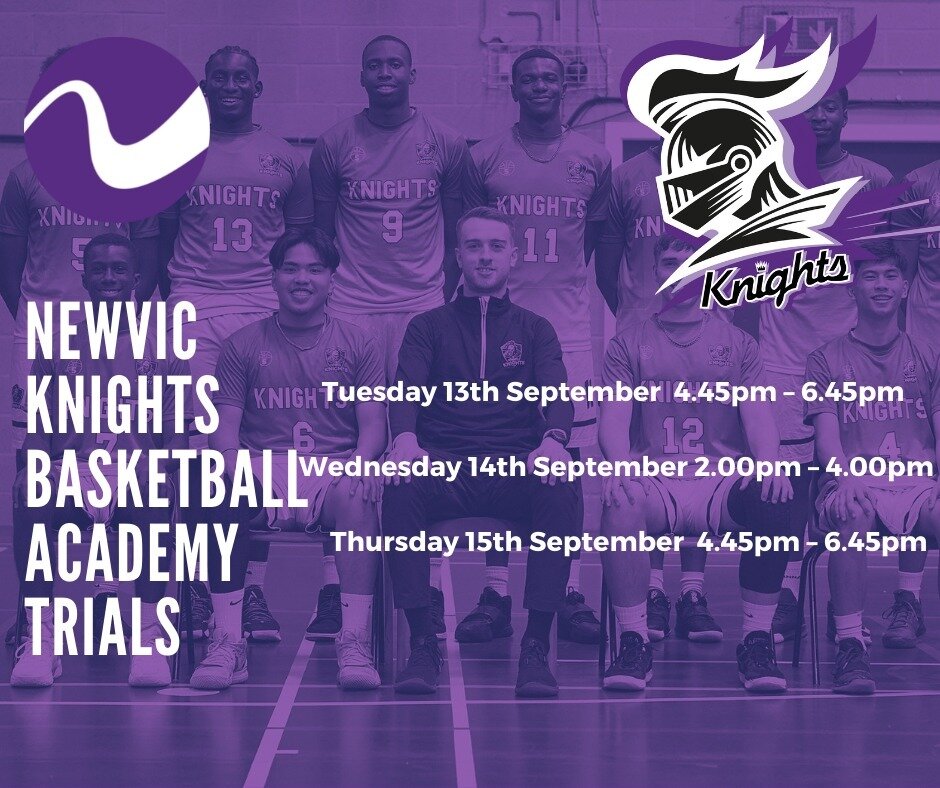 Are you an aspiring basketball player? Why not join our @newvicsport Knights Basketball Academy trials next week, Tuesday 13, Wednesday 14 and Thursday 15 September in the sports hall.

Watch NewVIc student Luke talk about the team here (copy link): 