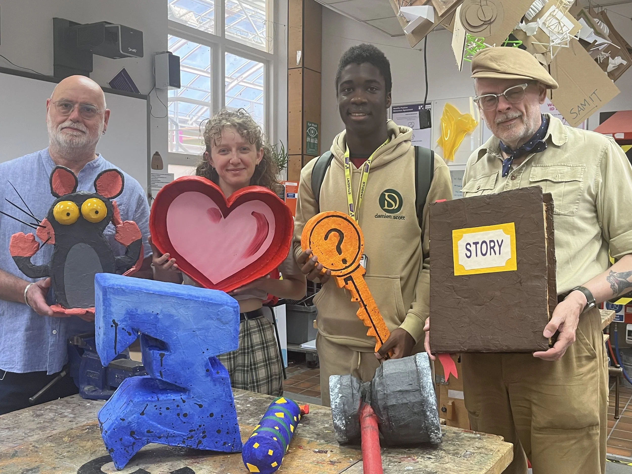 3D design students develop prop making skills with Pākiki Theatre 