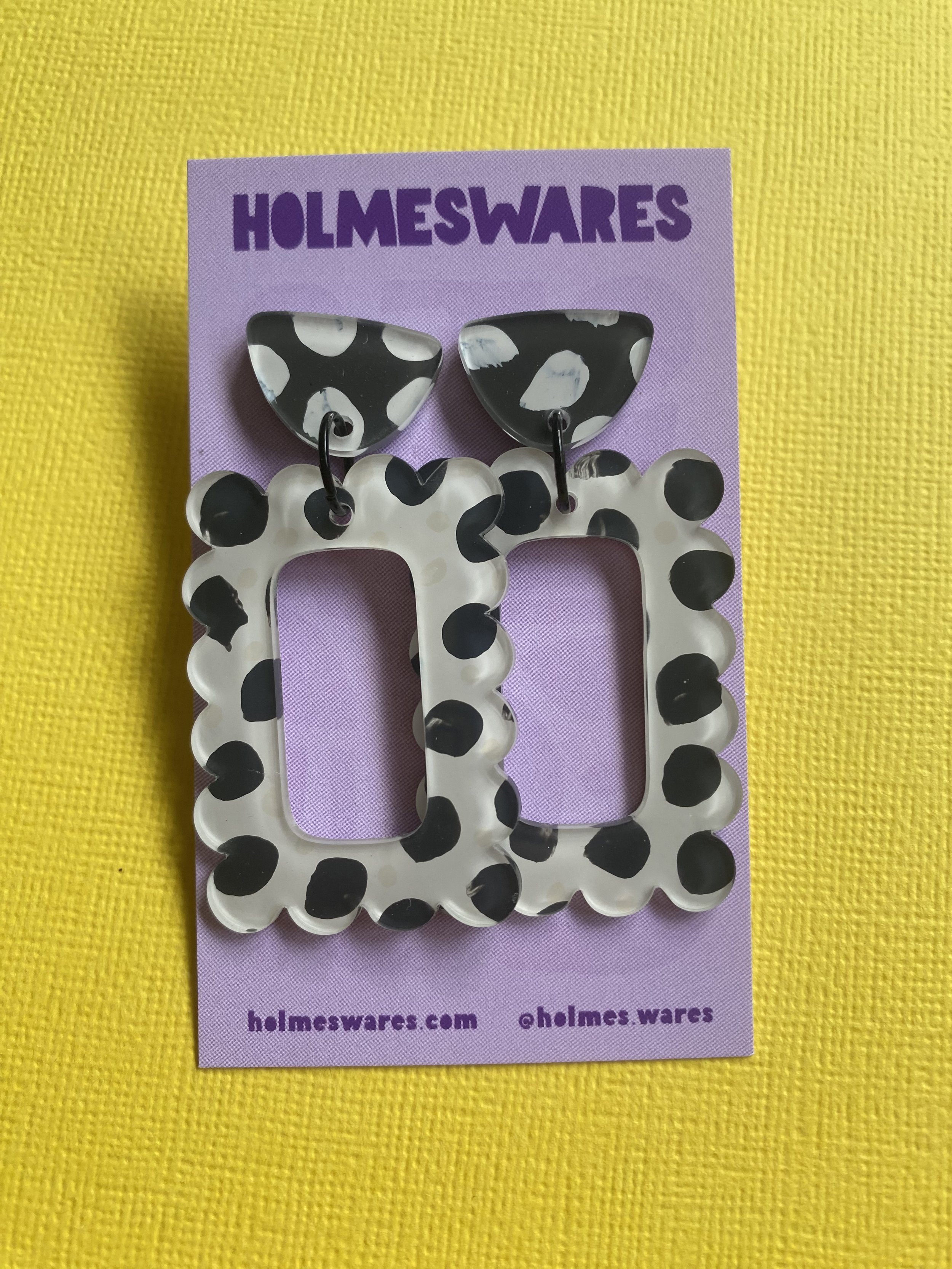 Hand painted earrings - 0148