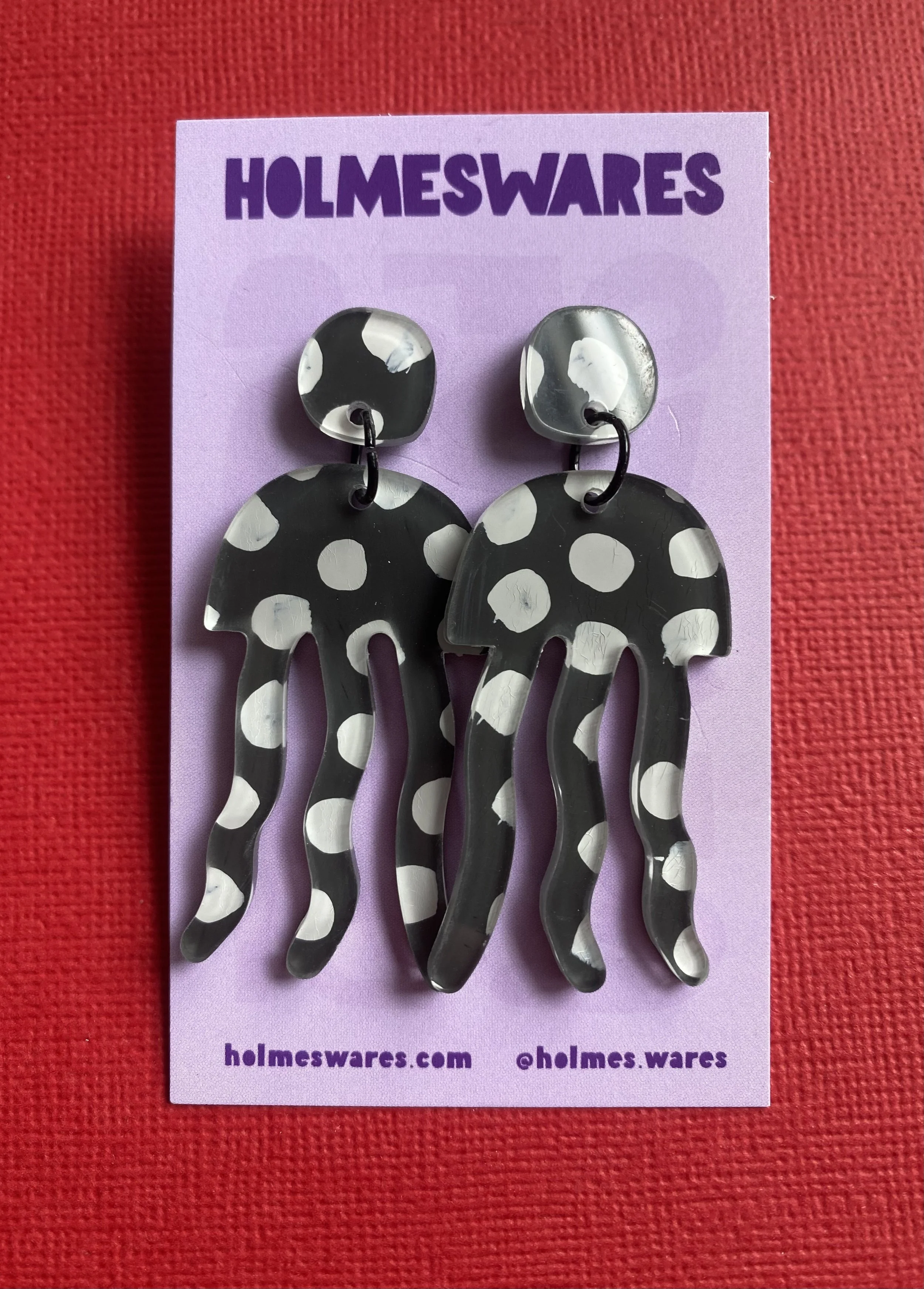 Hand painted earrings - 436