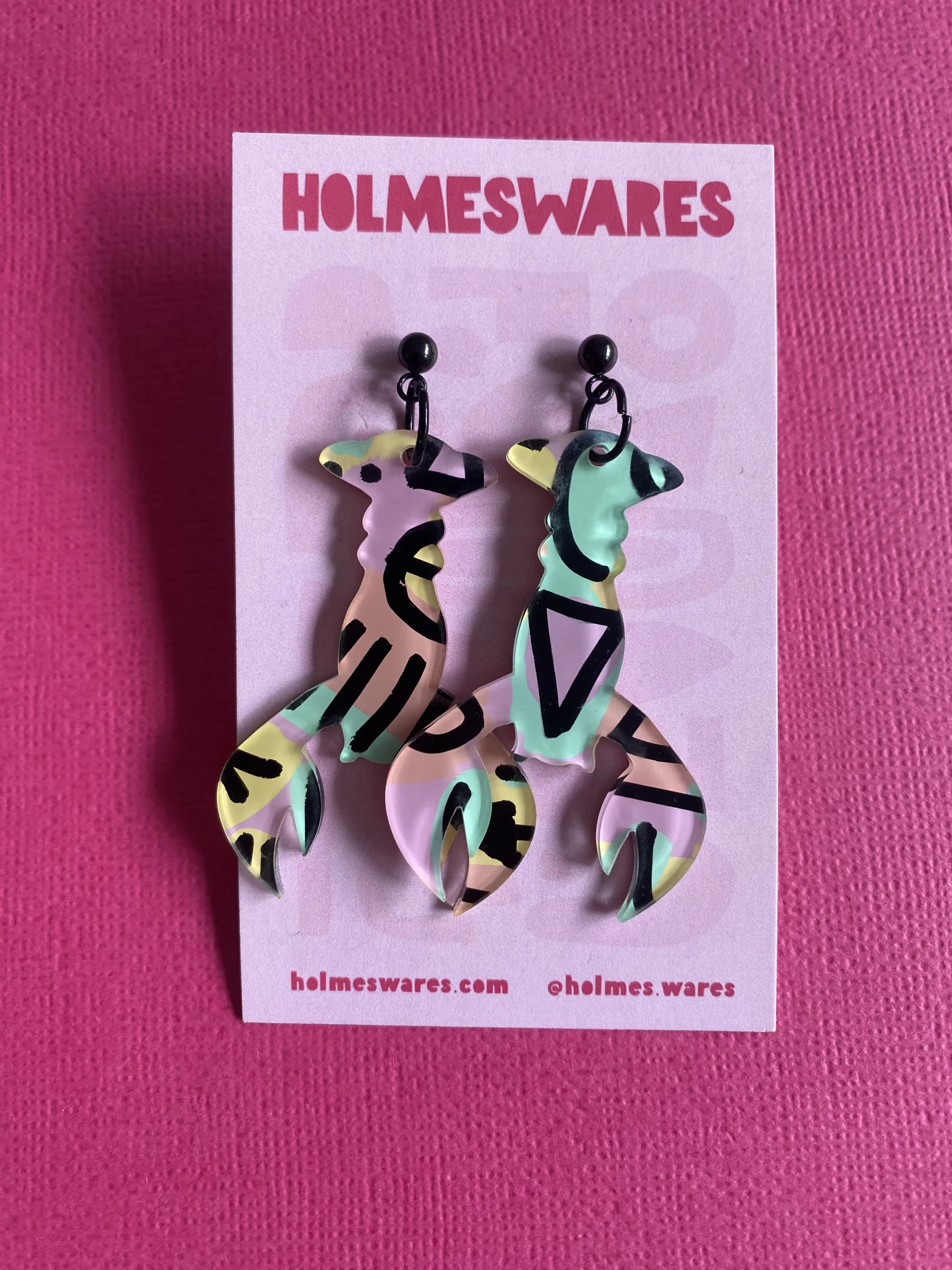 Hand painted earrings - 441