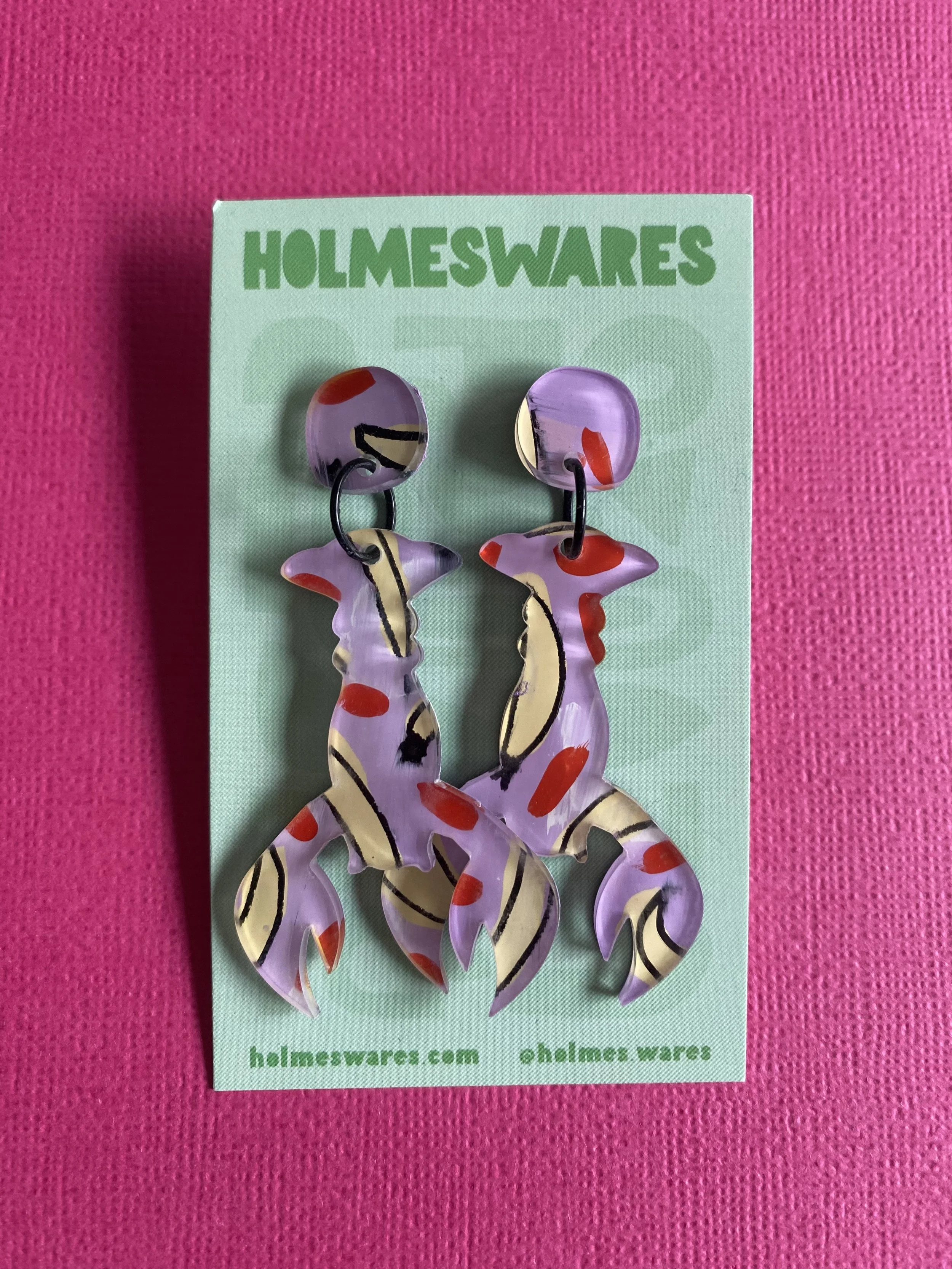 Hand painted earrings - 423