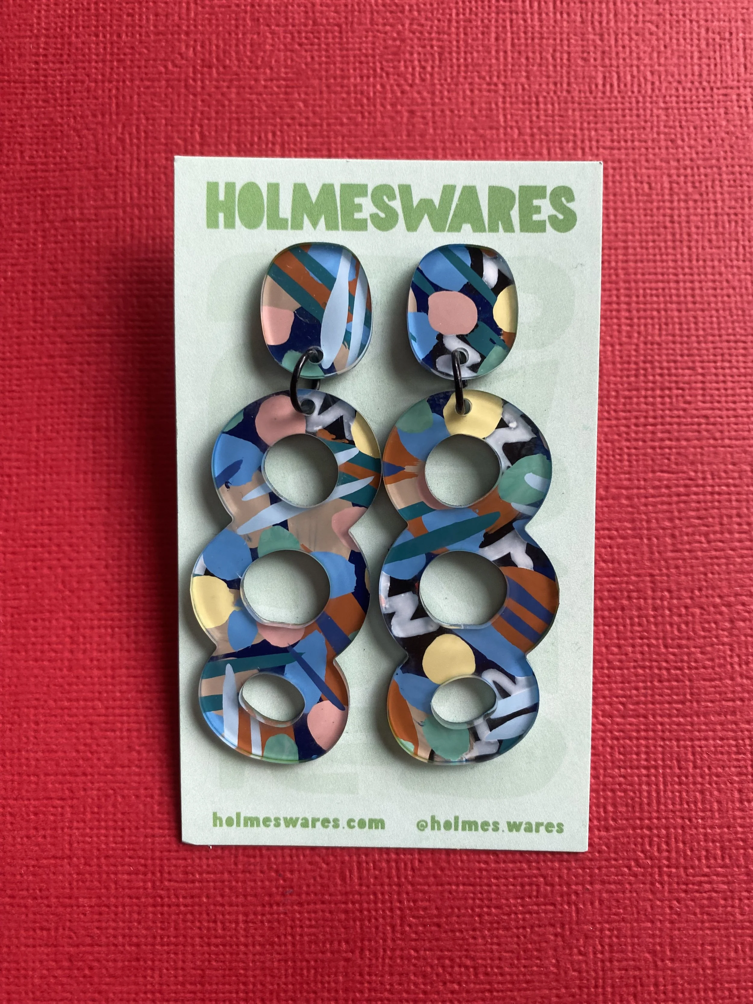 Hand painted earrings - 241