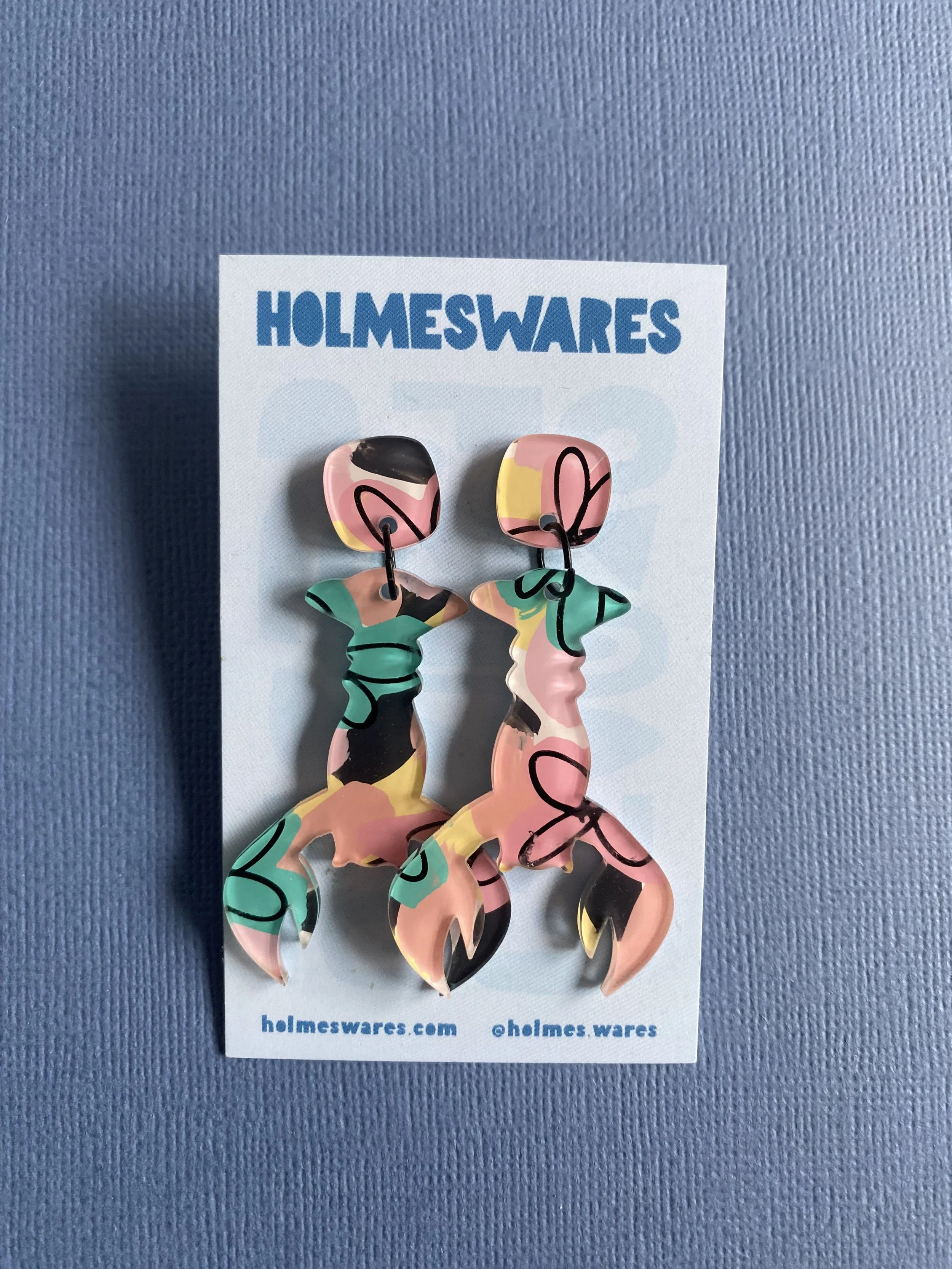 Hand painted earrings - 437