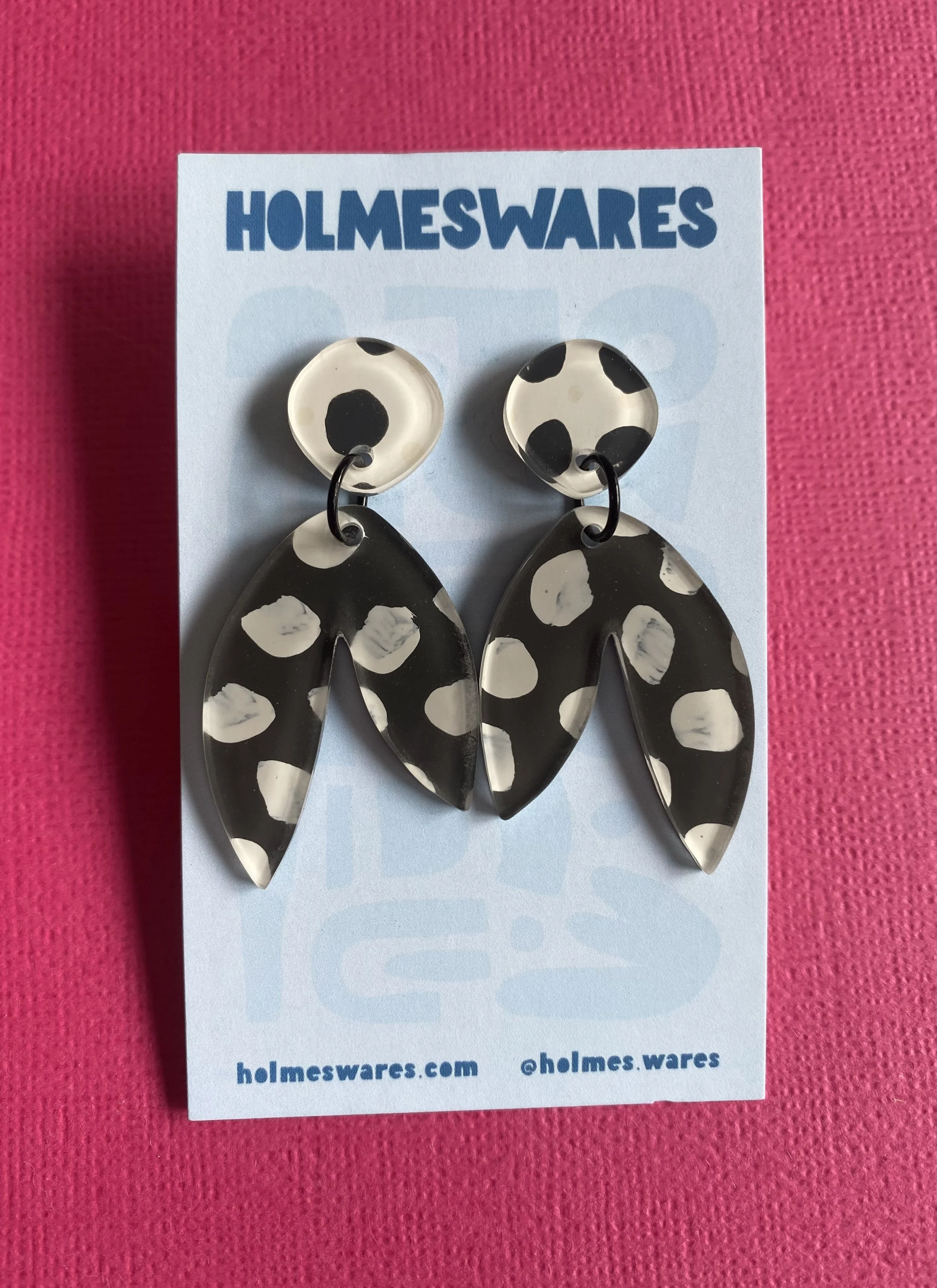 Hand painted earrings - 415