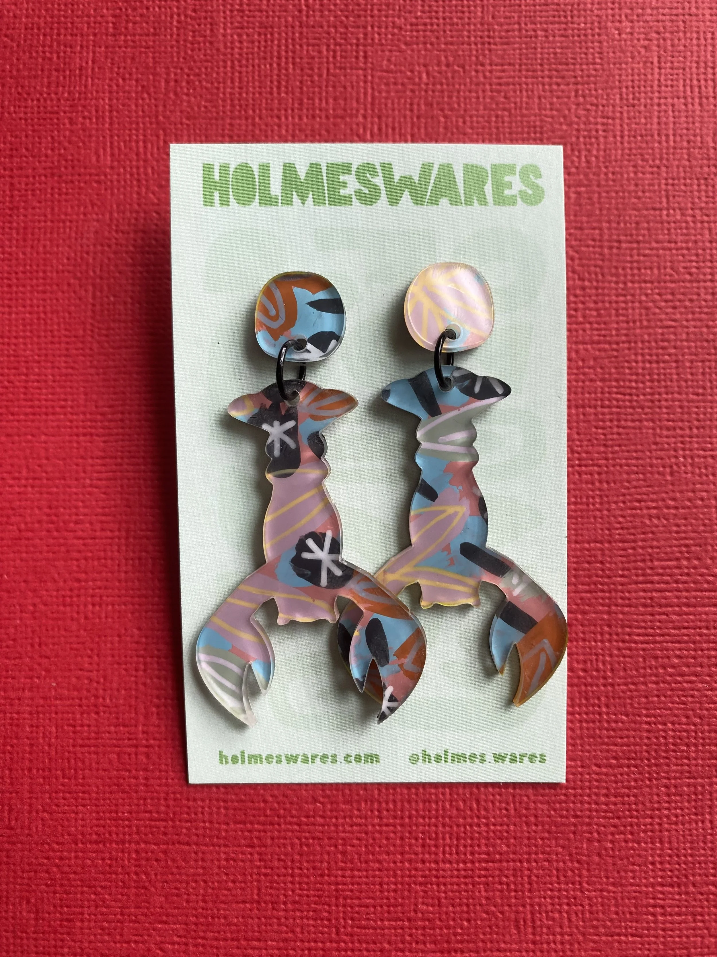 Hand painted earrings - 404