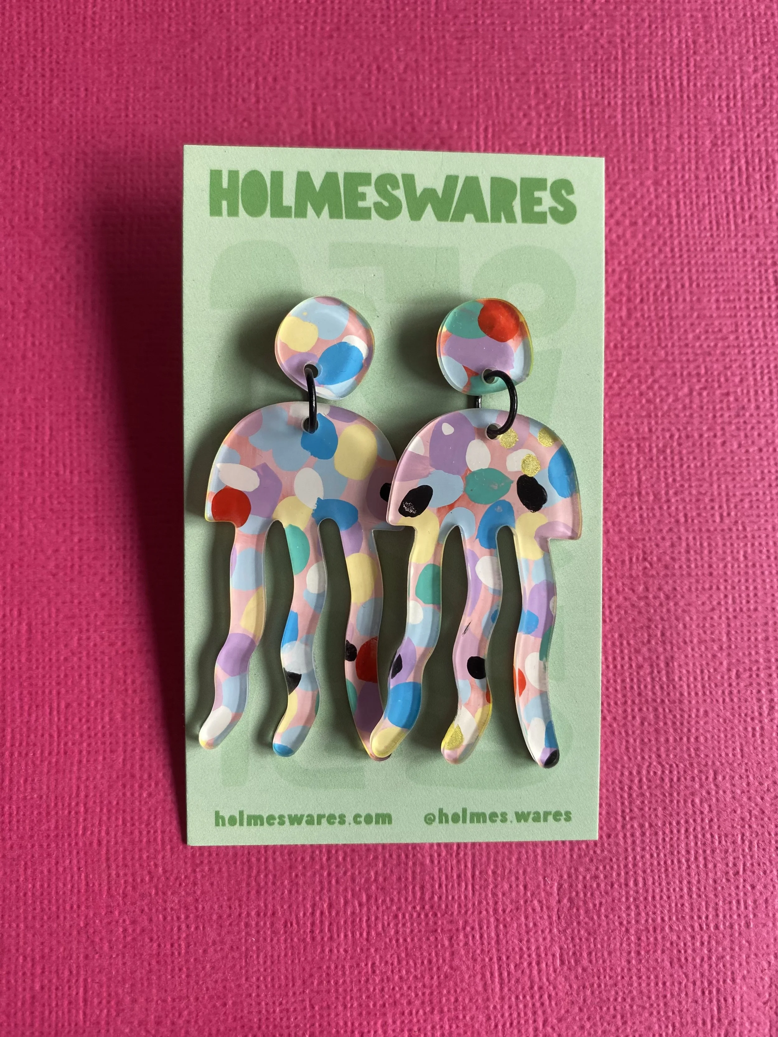 Hand painted earrings - 417