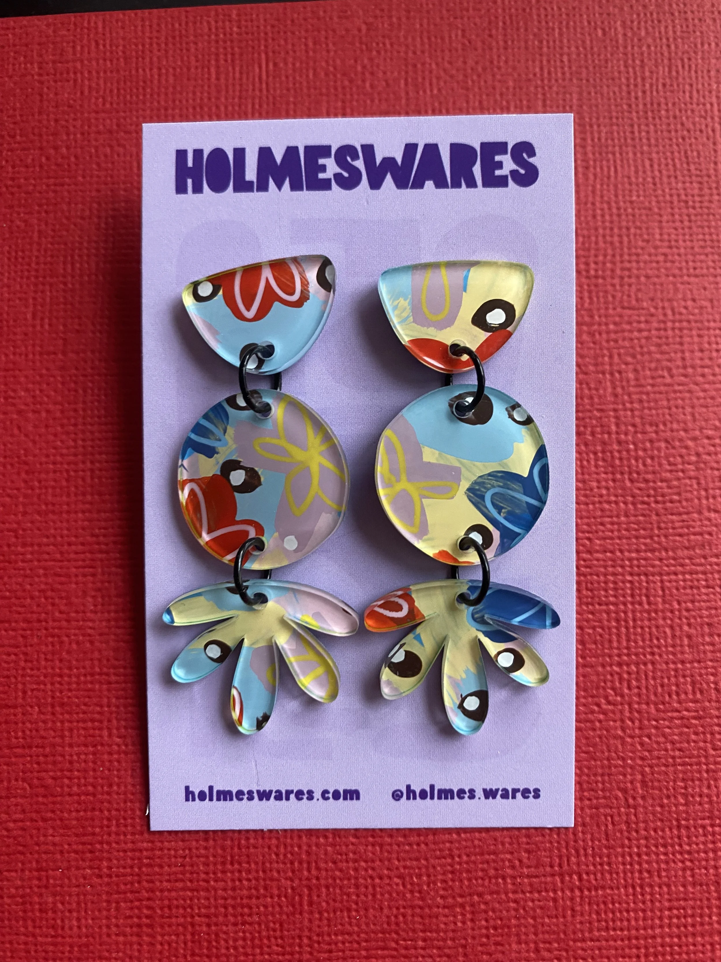 Hand painted earrings - 246