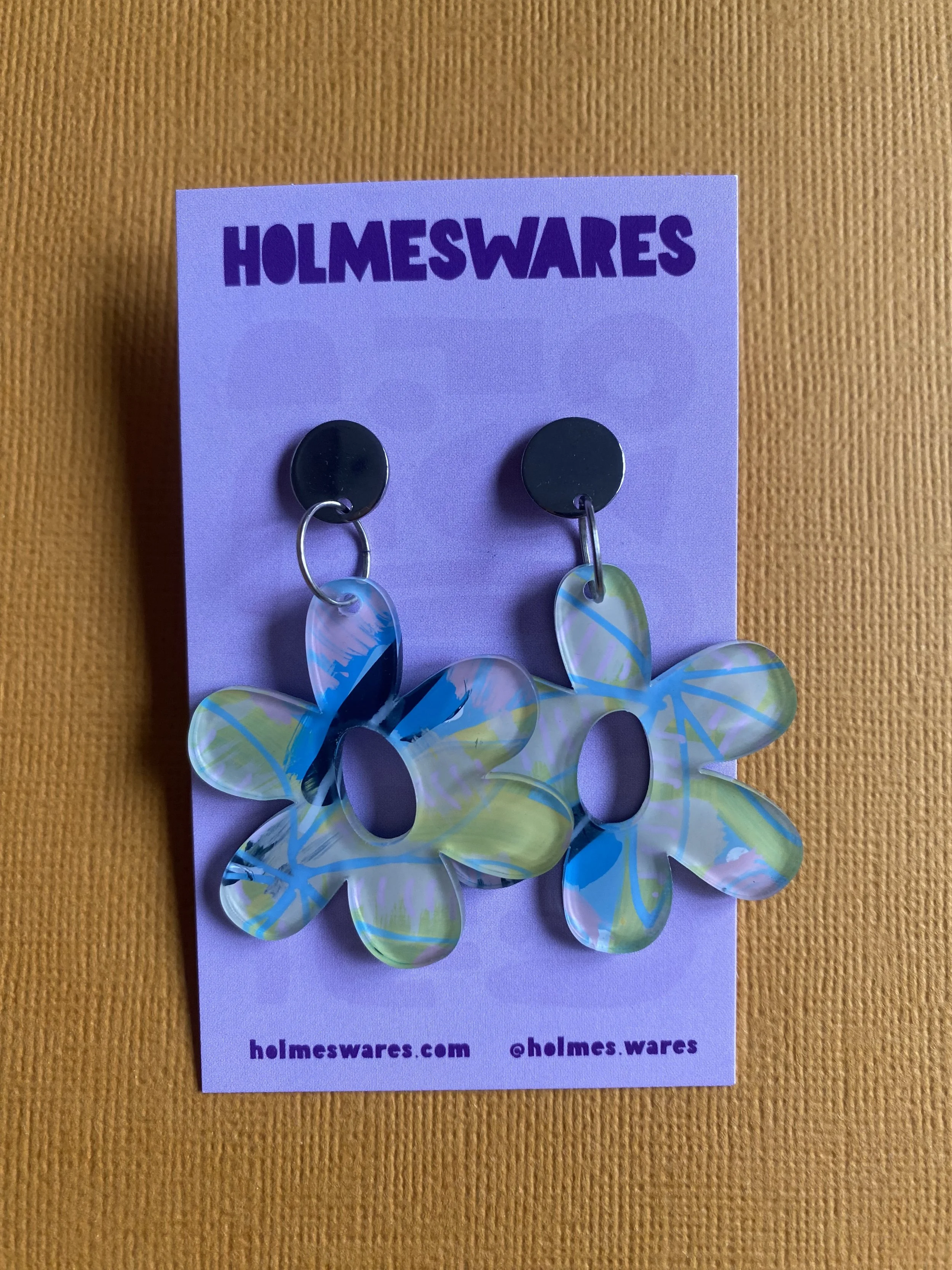 Hand painted earrings - 323