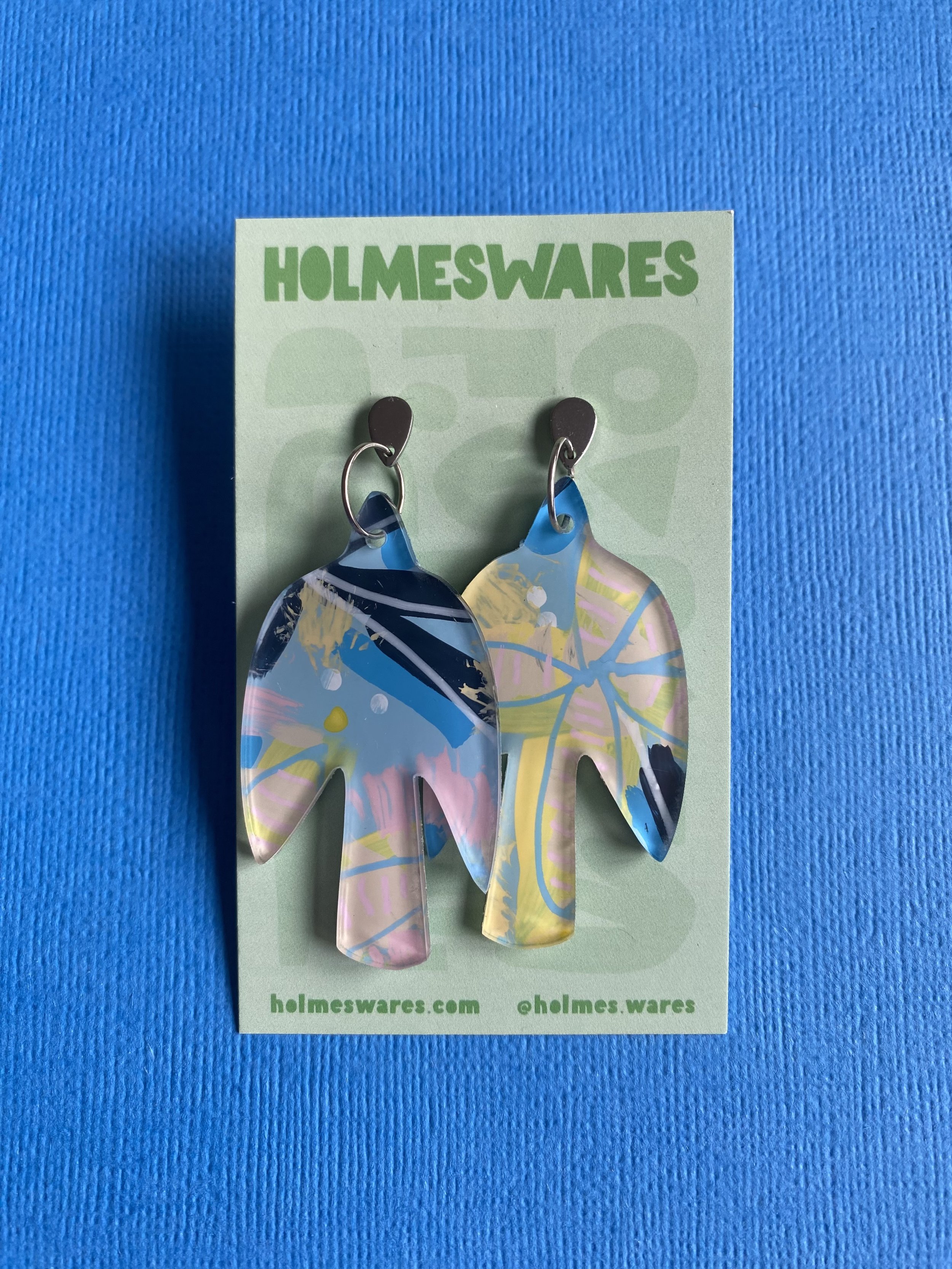 Hand painted earrings - 408