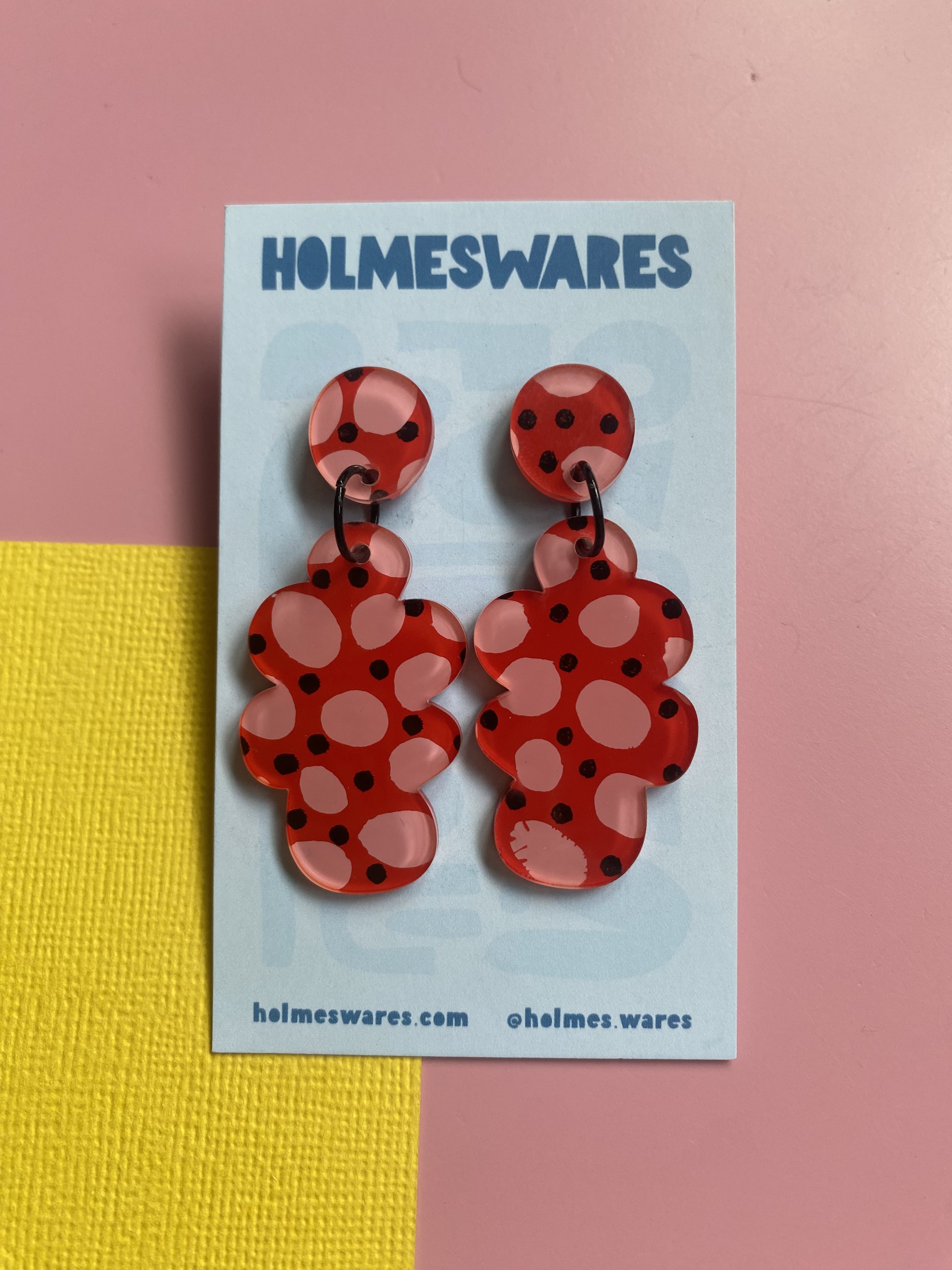 Hand painted earrings - 0151