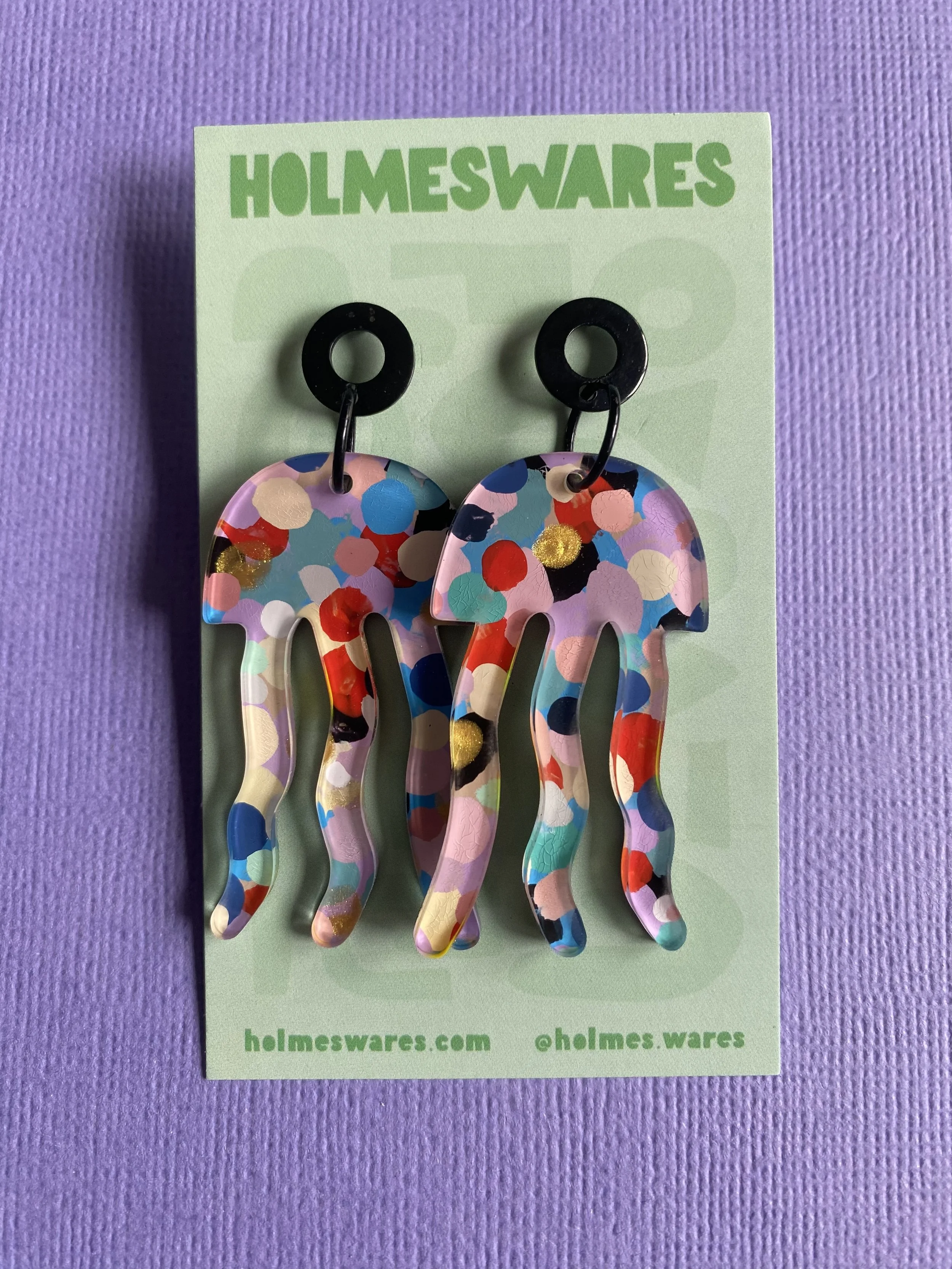 Hand painted earrings - 430