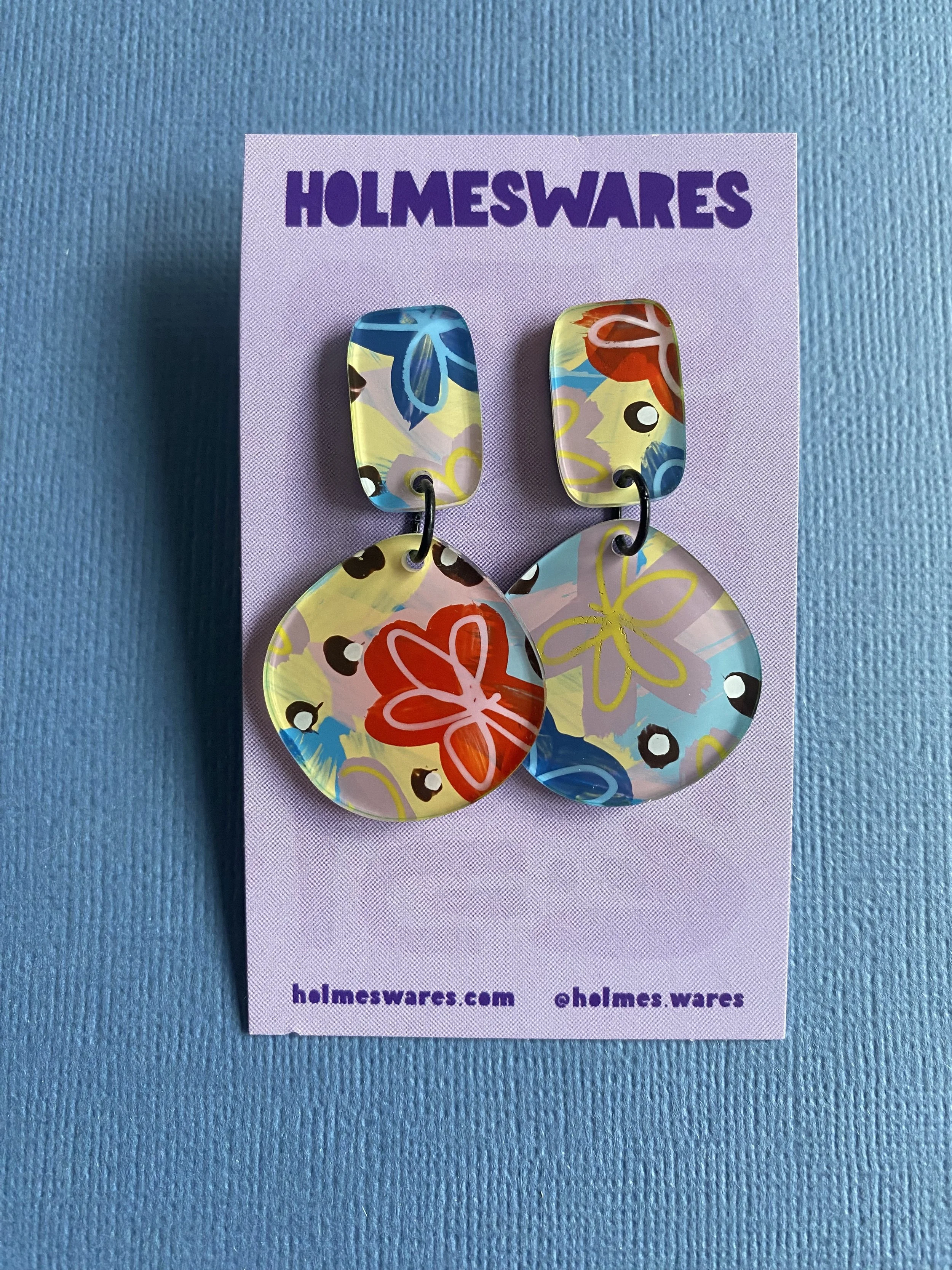 Hand painted earrings - 265