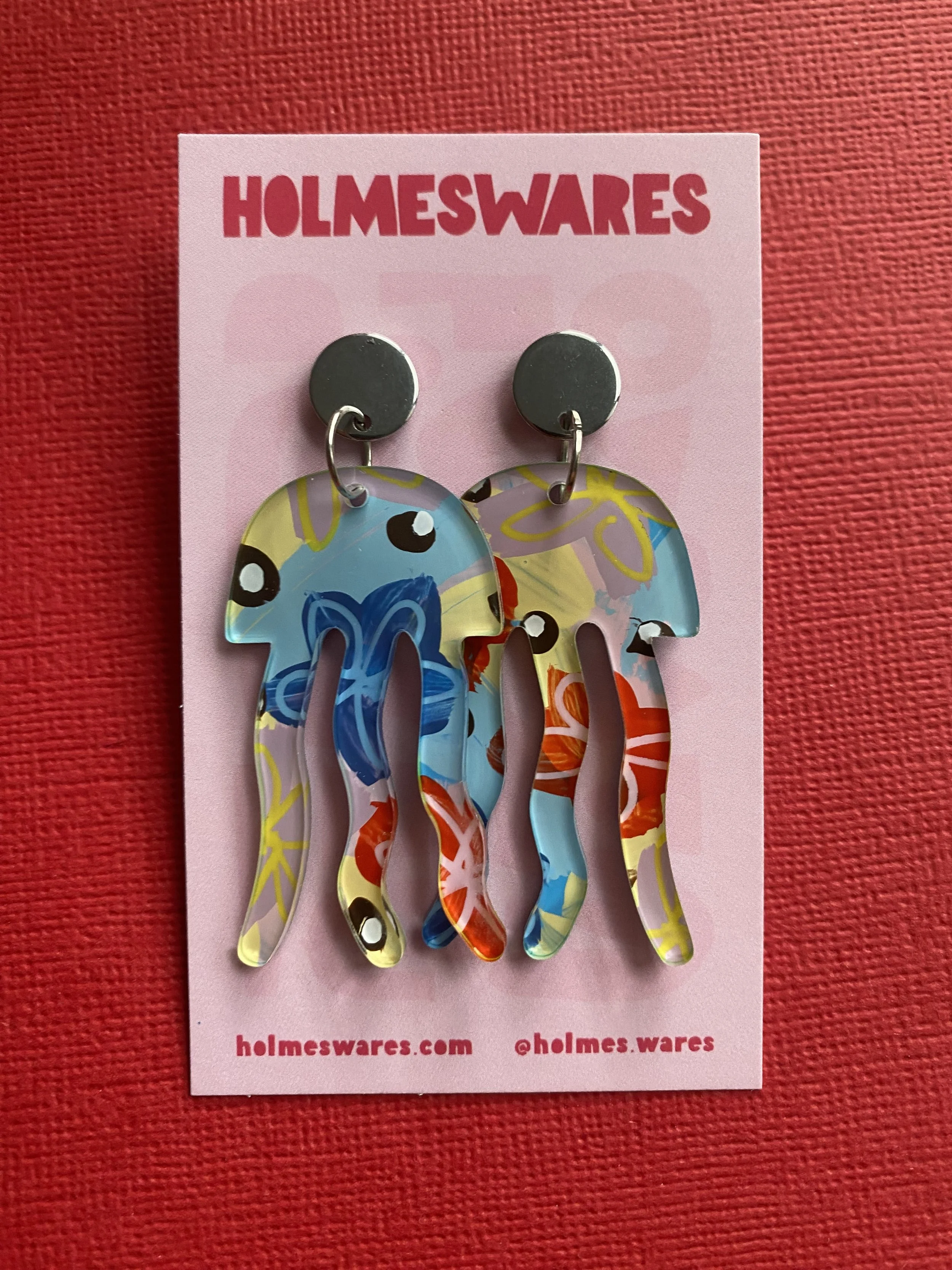 Hand painted earrings - 247