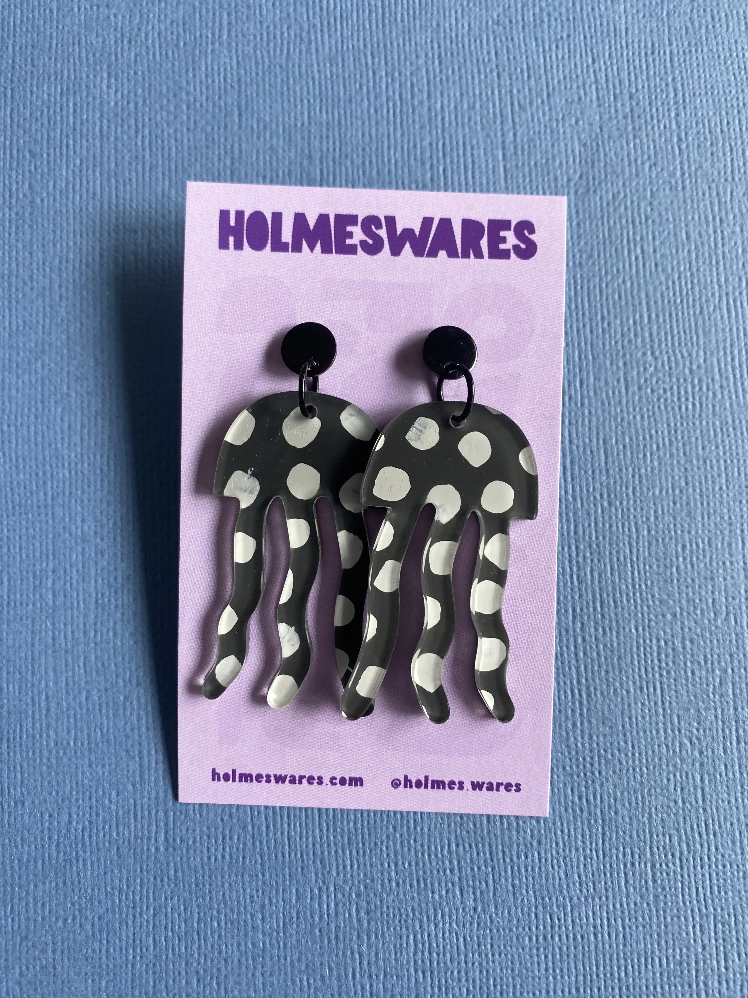 Hand painted earrings - 411