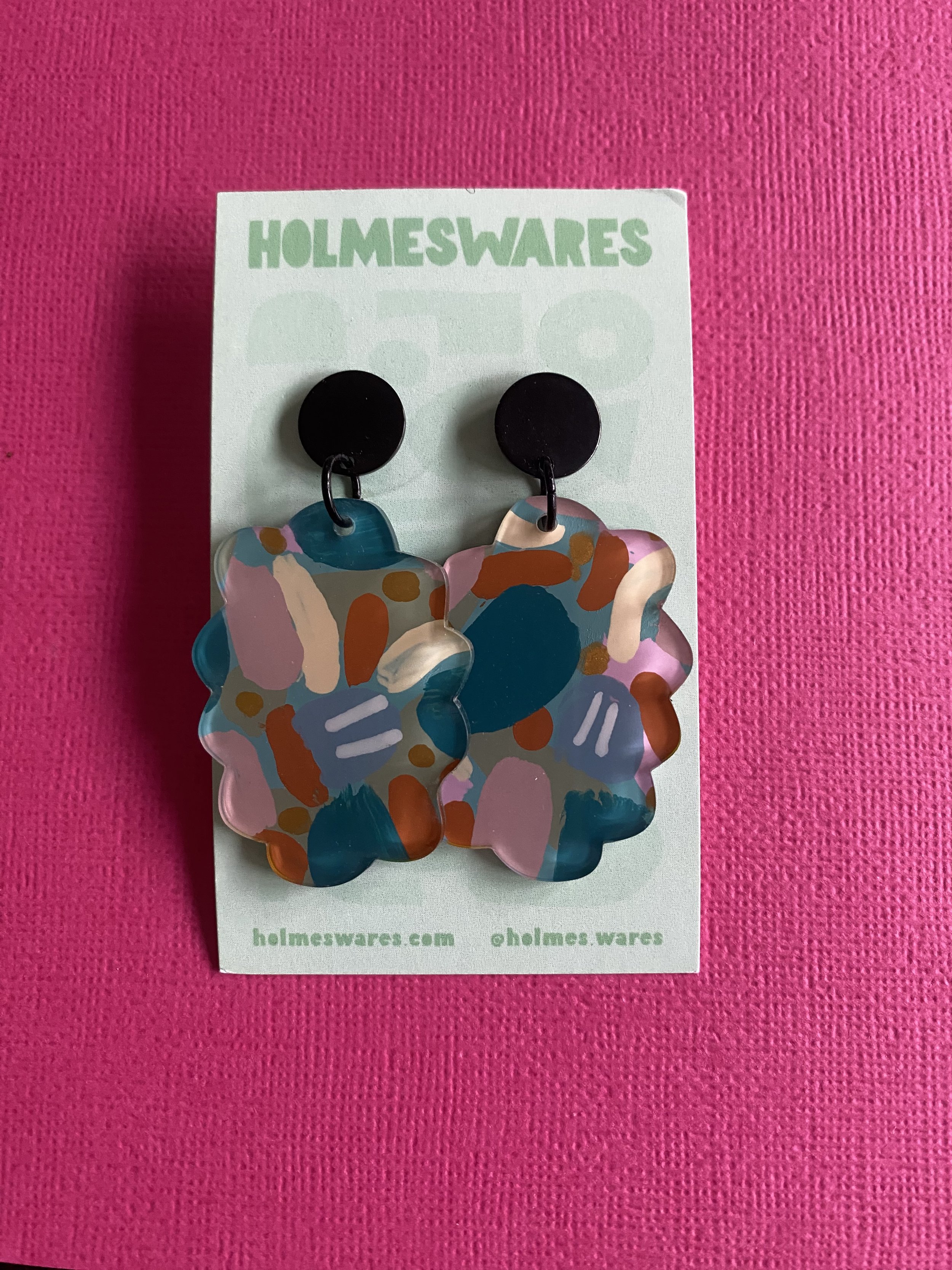 Hand painted earrings - 256