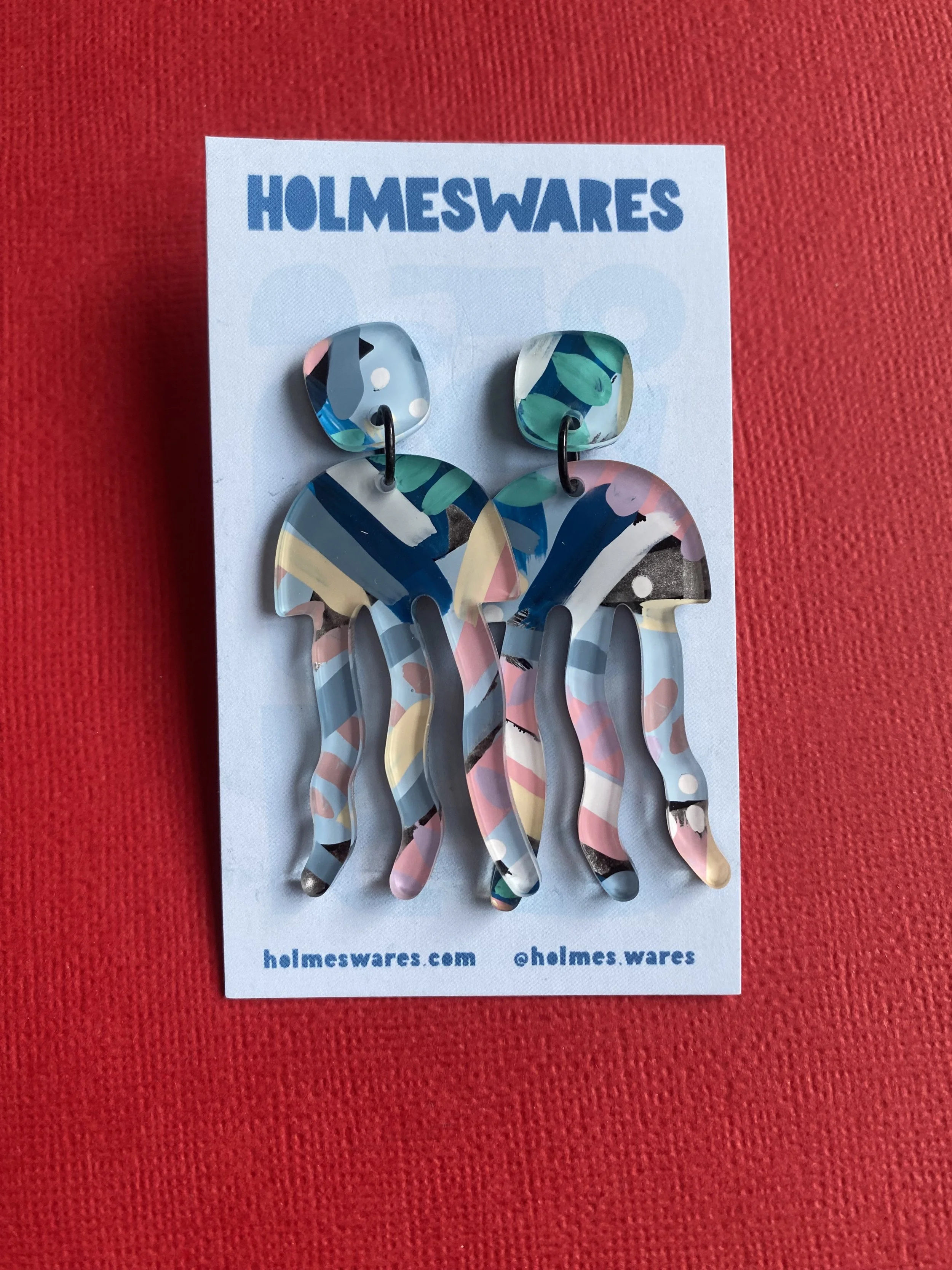 Hand painted earrings - 324