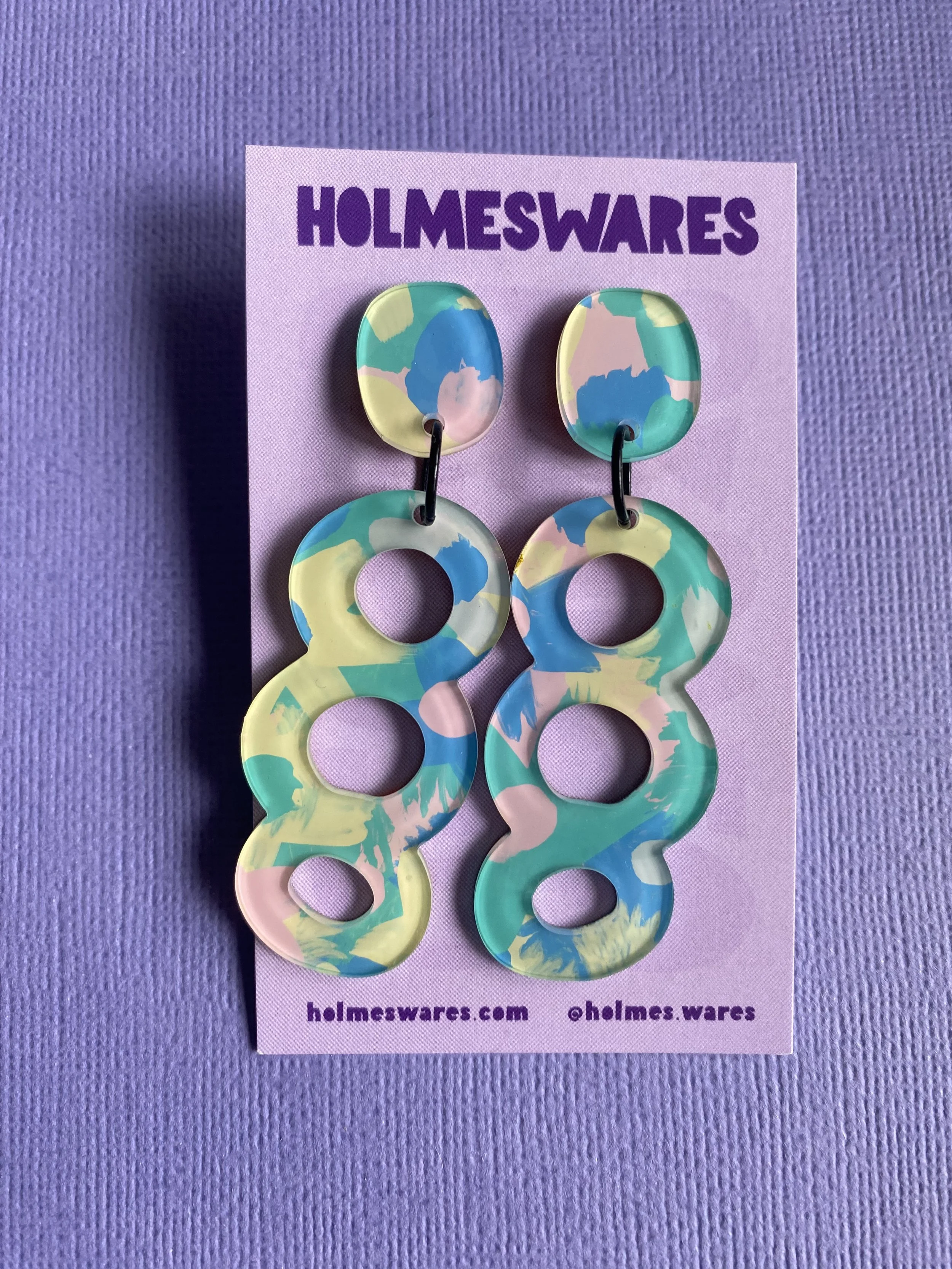 Hand painted earrings - 314