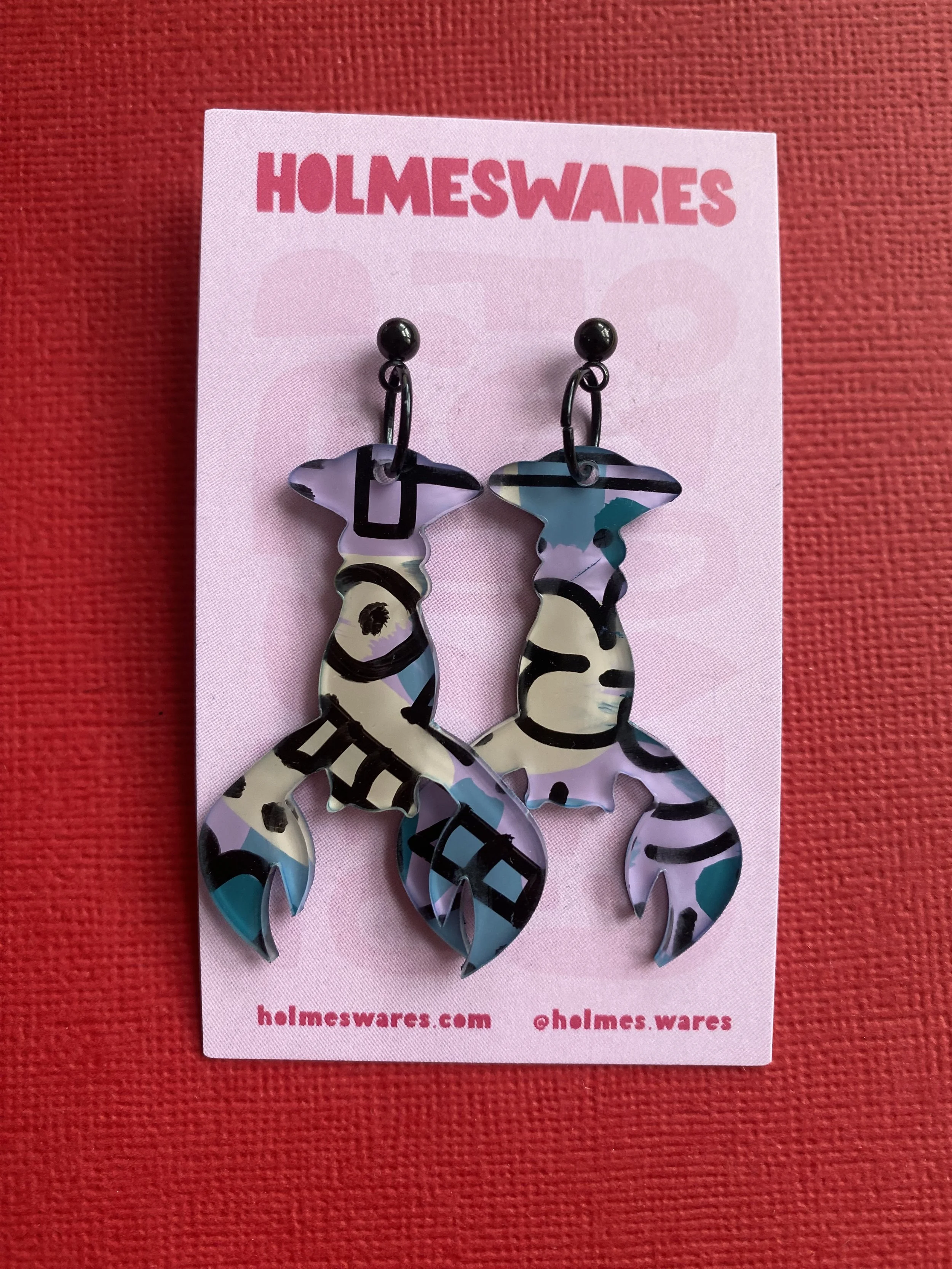 Hand painted earrings - 242