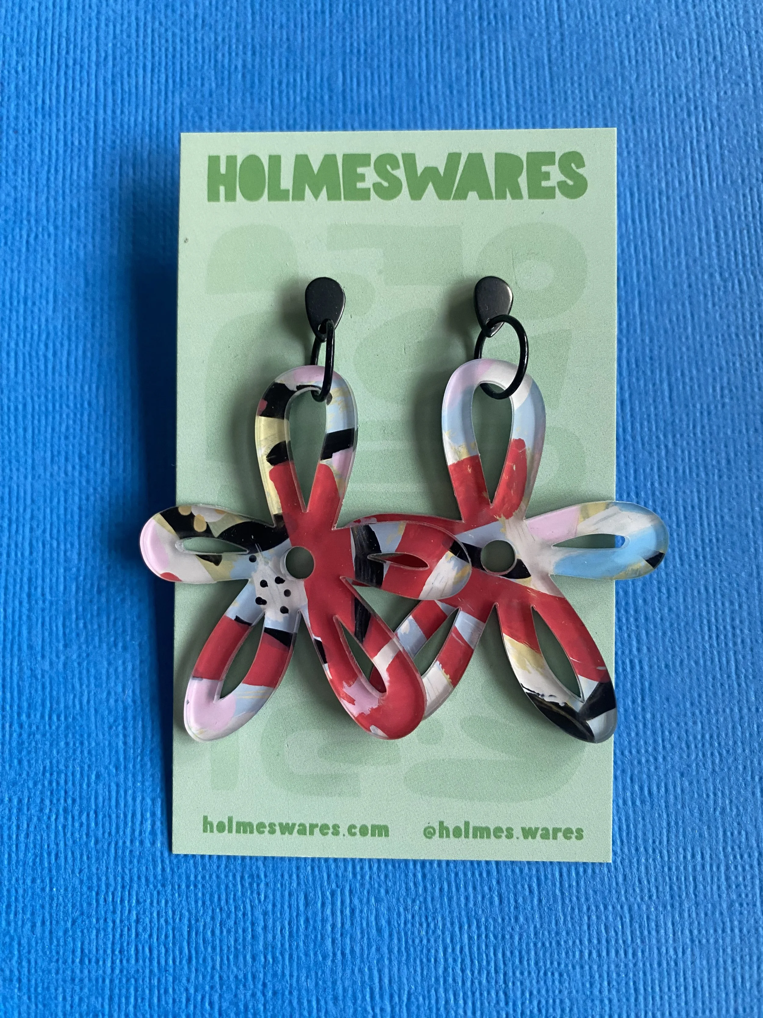 Hand painted earrings - 262