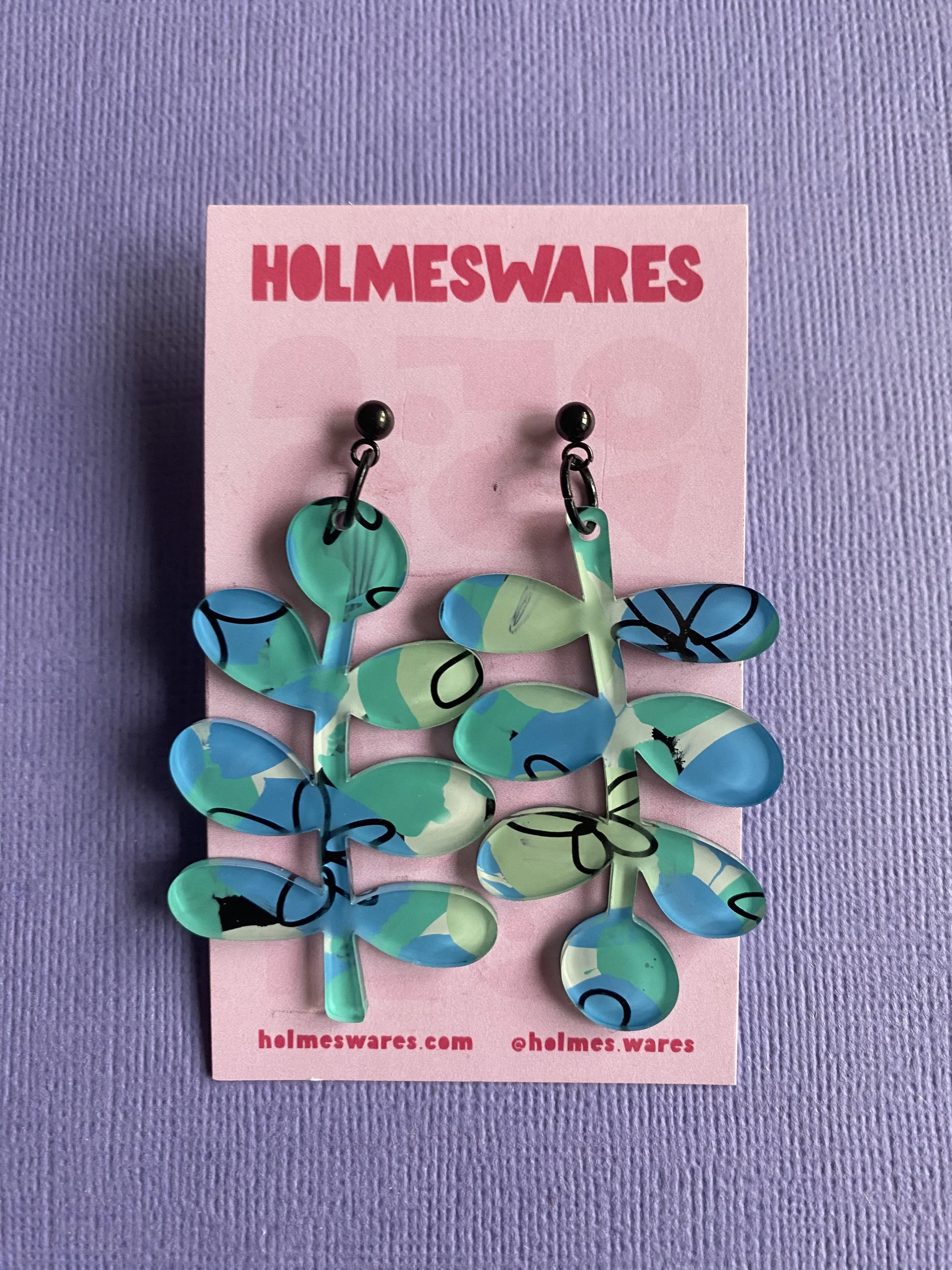 Hand painted earrings - 248